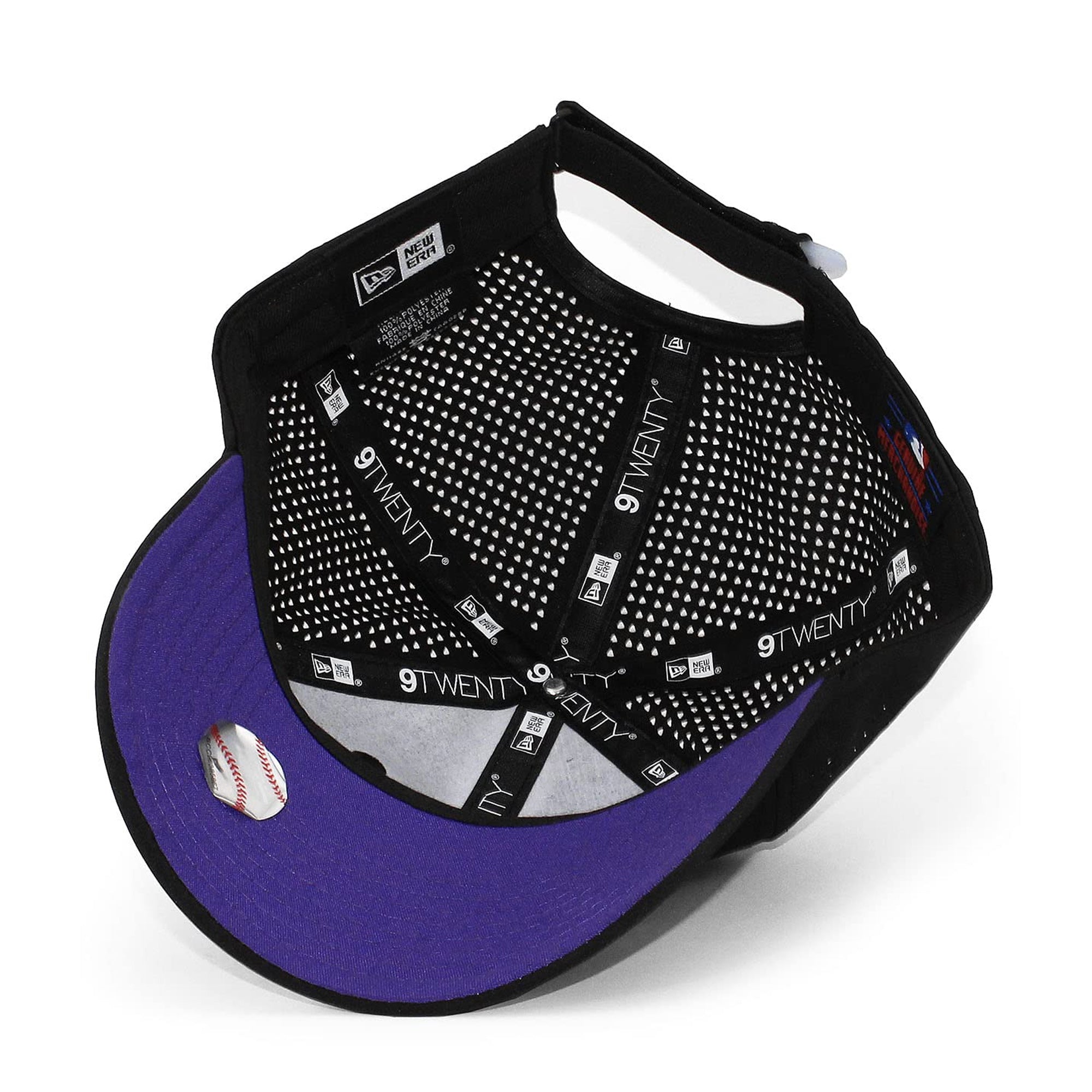 [11591258] Mens New Era MLB Colorado Rockies Perforated 9Twenty Adjustable