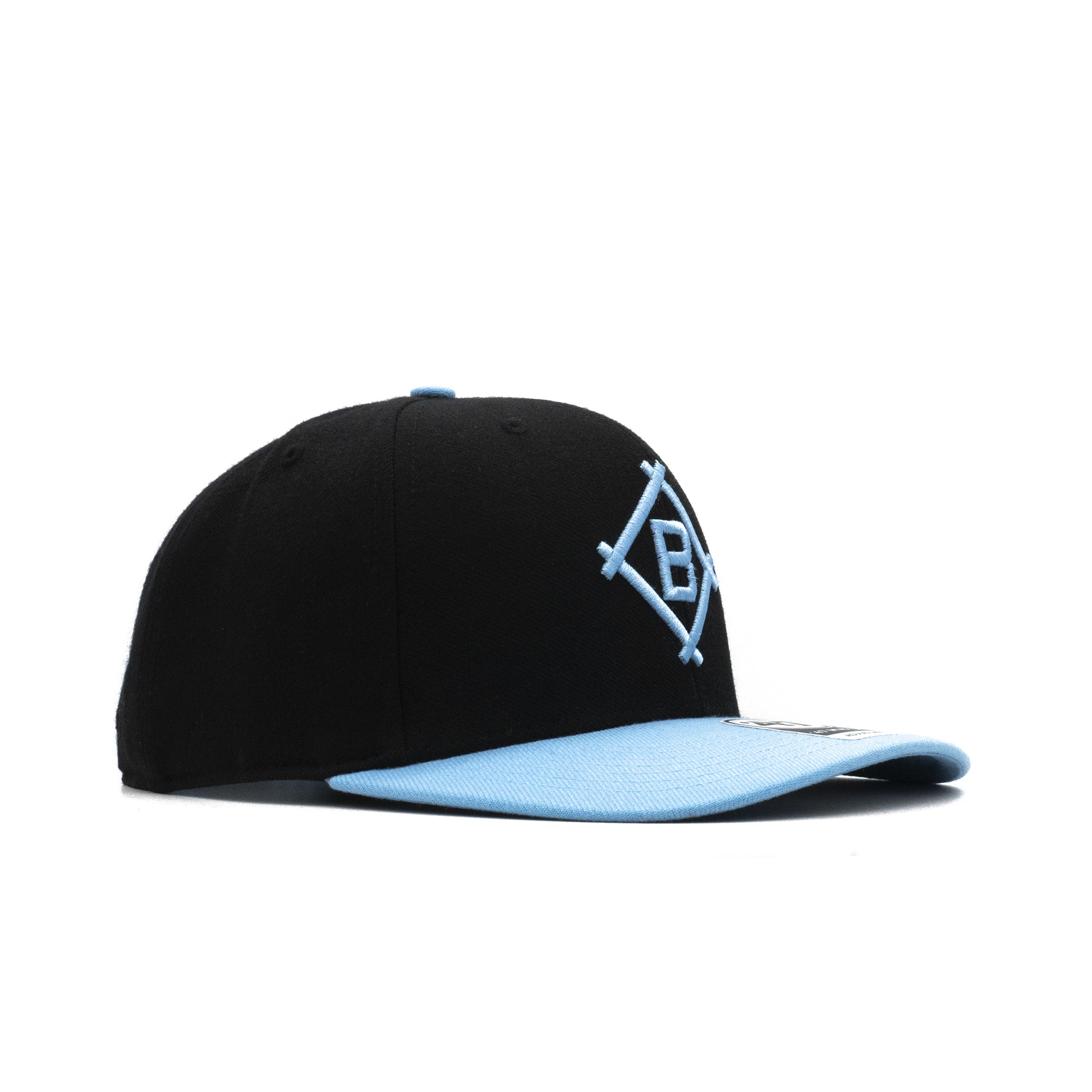 Mens 47 Brand Brooklyn Dodgers MVP DP Snapback - Black/Light Blue