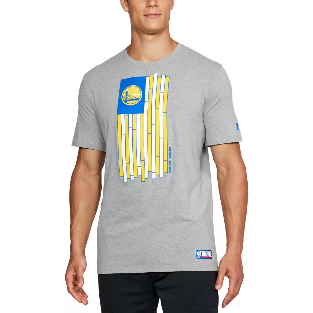 [1304482-339] Mens Under Armour NBA Golden State Warriors HeatGear T-Shirt