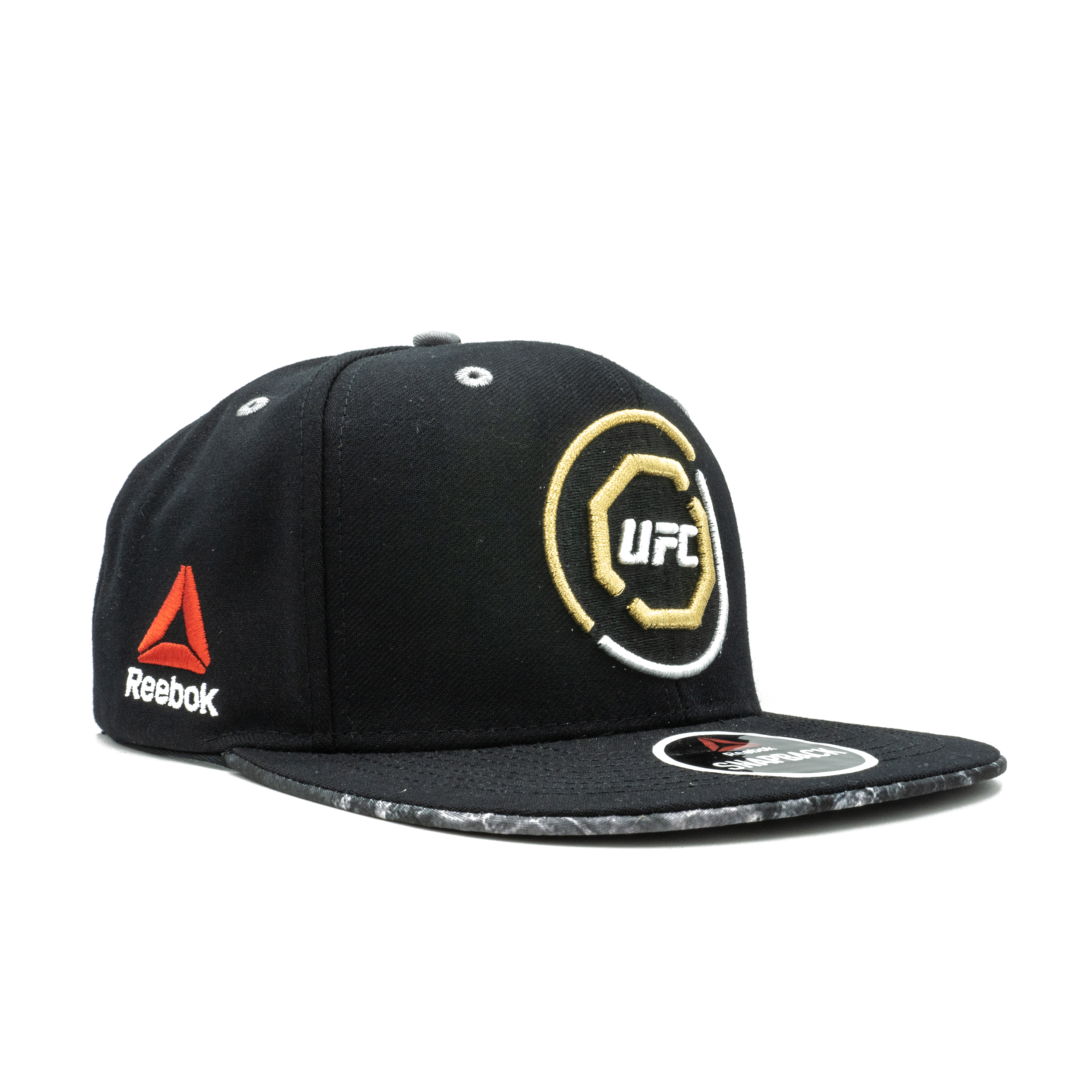 [128VZ-040-UUFCGOLD] Mens Reebok UFC Octagon Snapback Hat