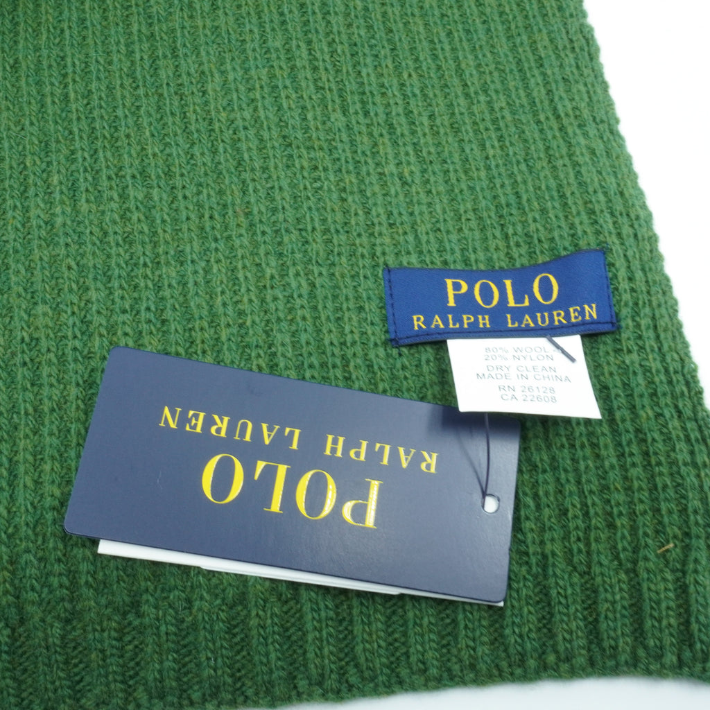 [PC0616-344] Mens Polo Ralph Lauren Outdoor Bear Wool Blend Scarf