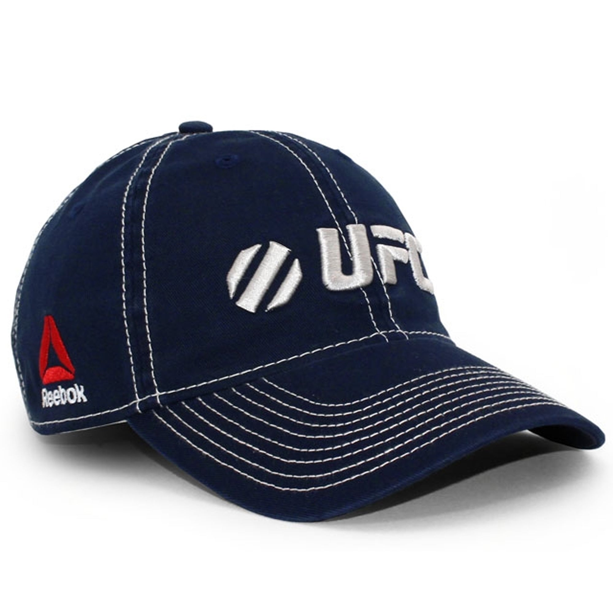 [EY88Z] UFC Dad Adjustable Slouch Strapback Hat - Navy | Cream