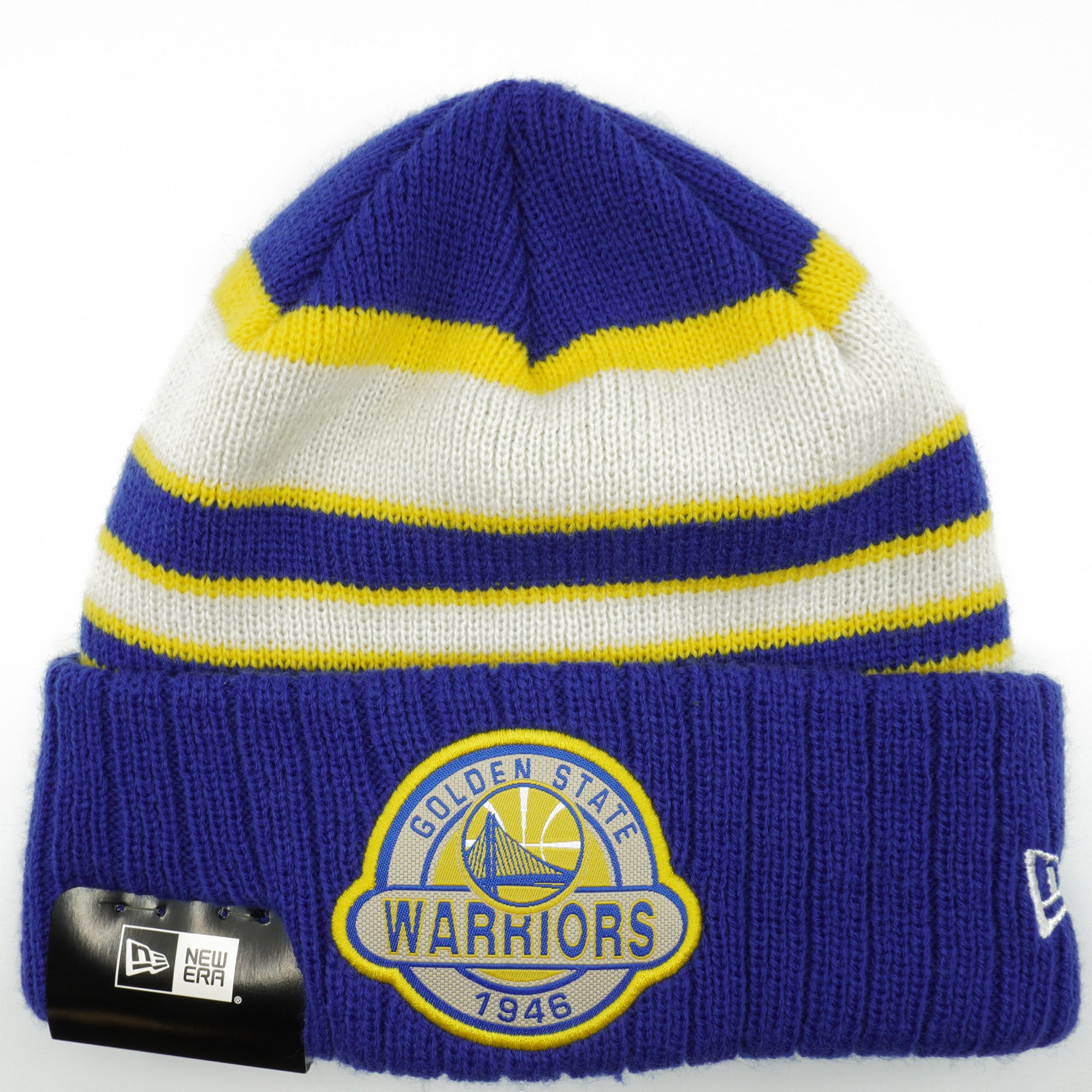 [11486524] Mens New Era NBA Golden State Warriors Striped Select