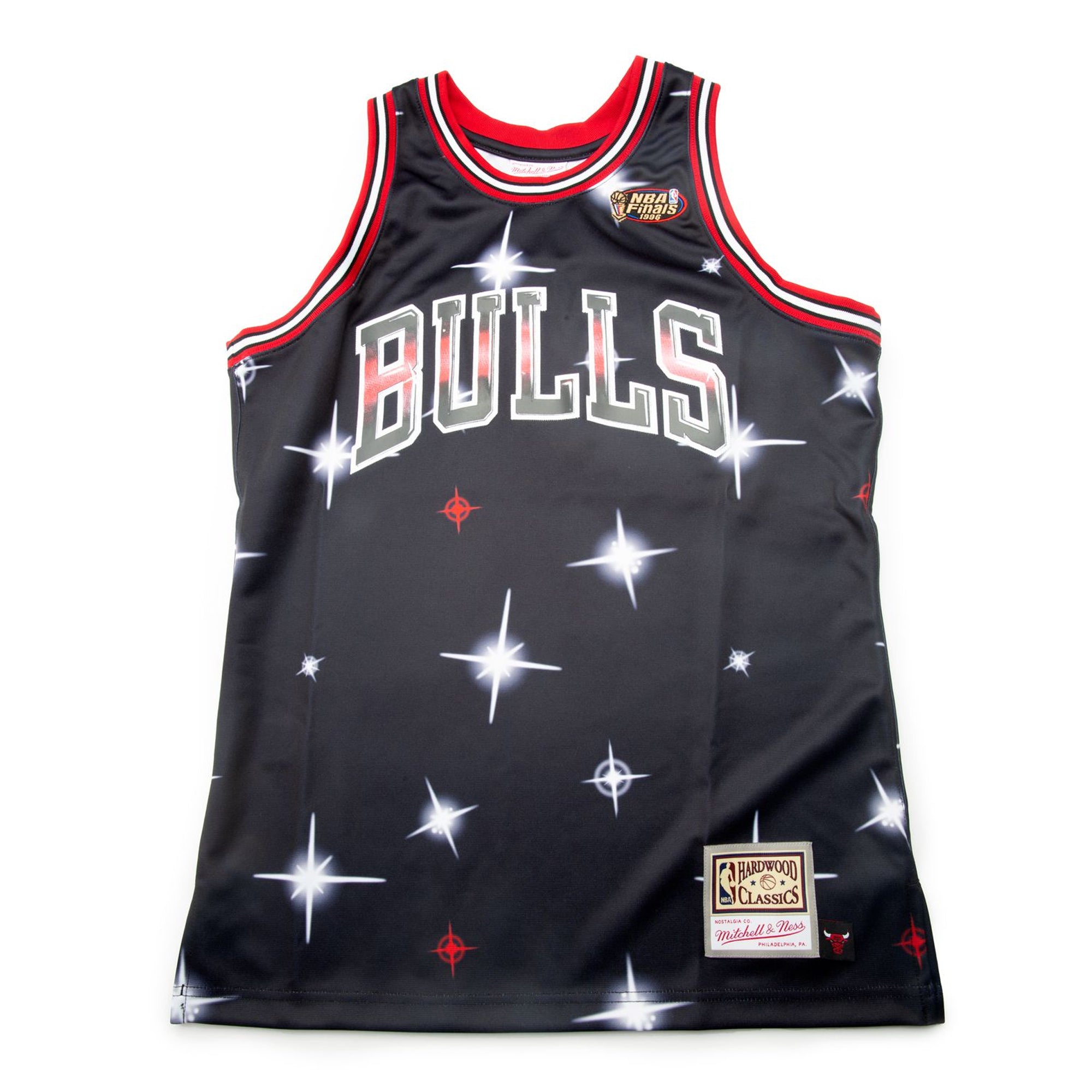 Mens Mitchell & Ness NBA Airbrush Knit Jersey Chicago Bulls