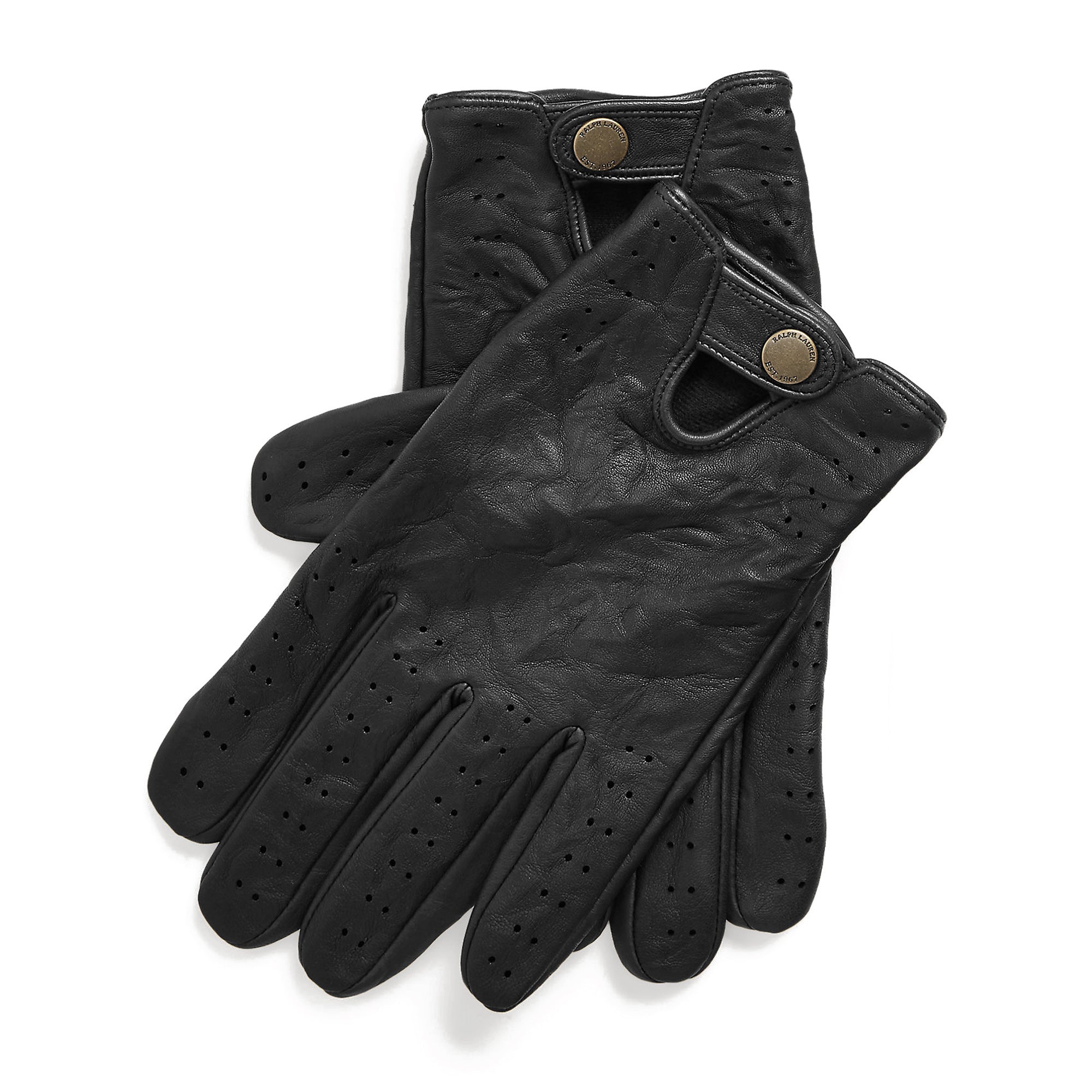 [PG0112-001] Mens Polo Ralph Lauren PERFORATED DRIVING TOUCH GLOVES