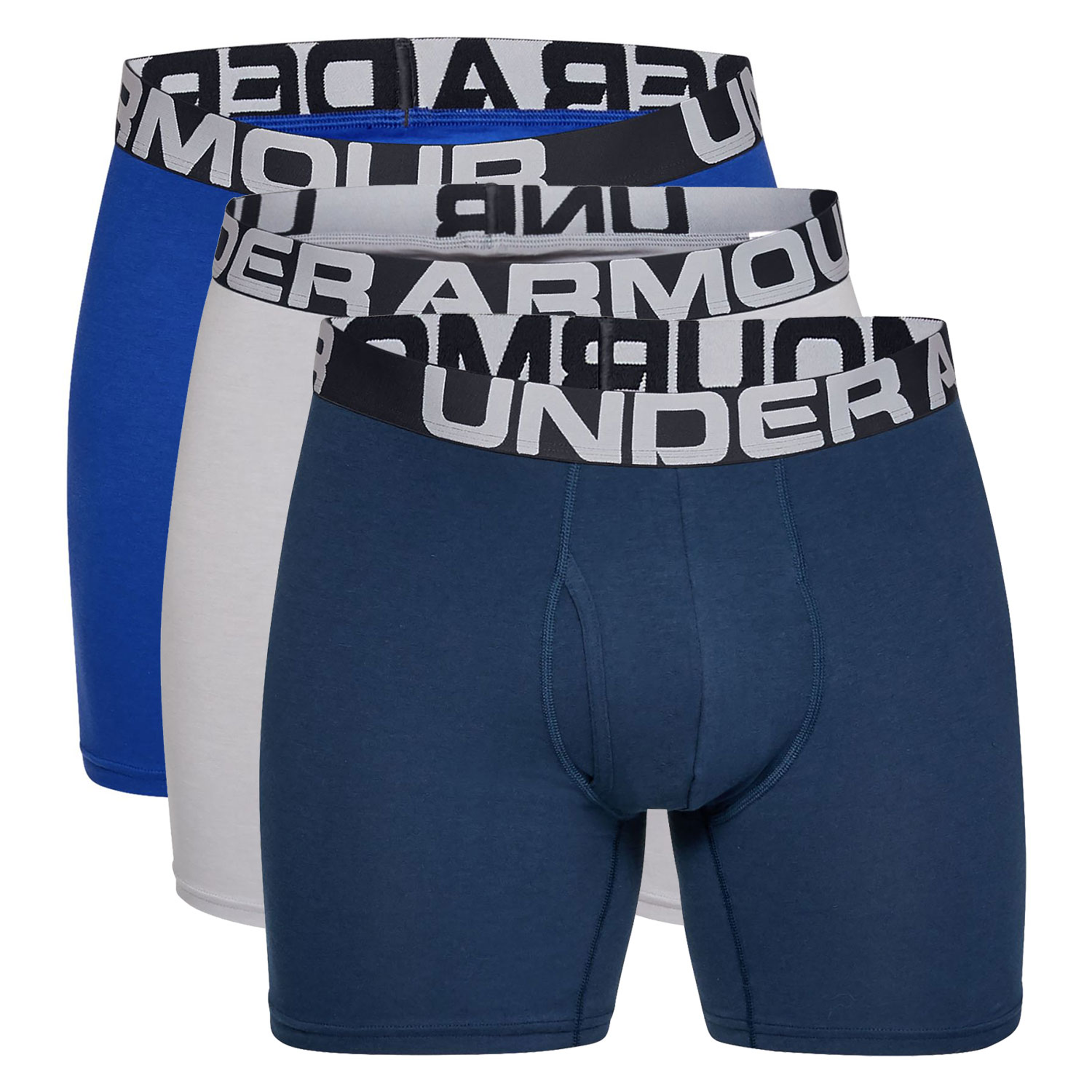 [1327426-400] Mens Under Armour Charged Cotton 6in 3 Pack