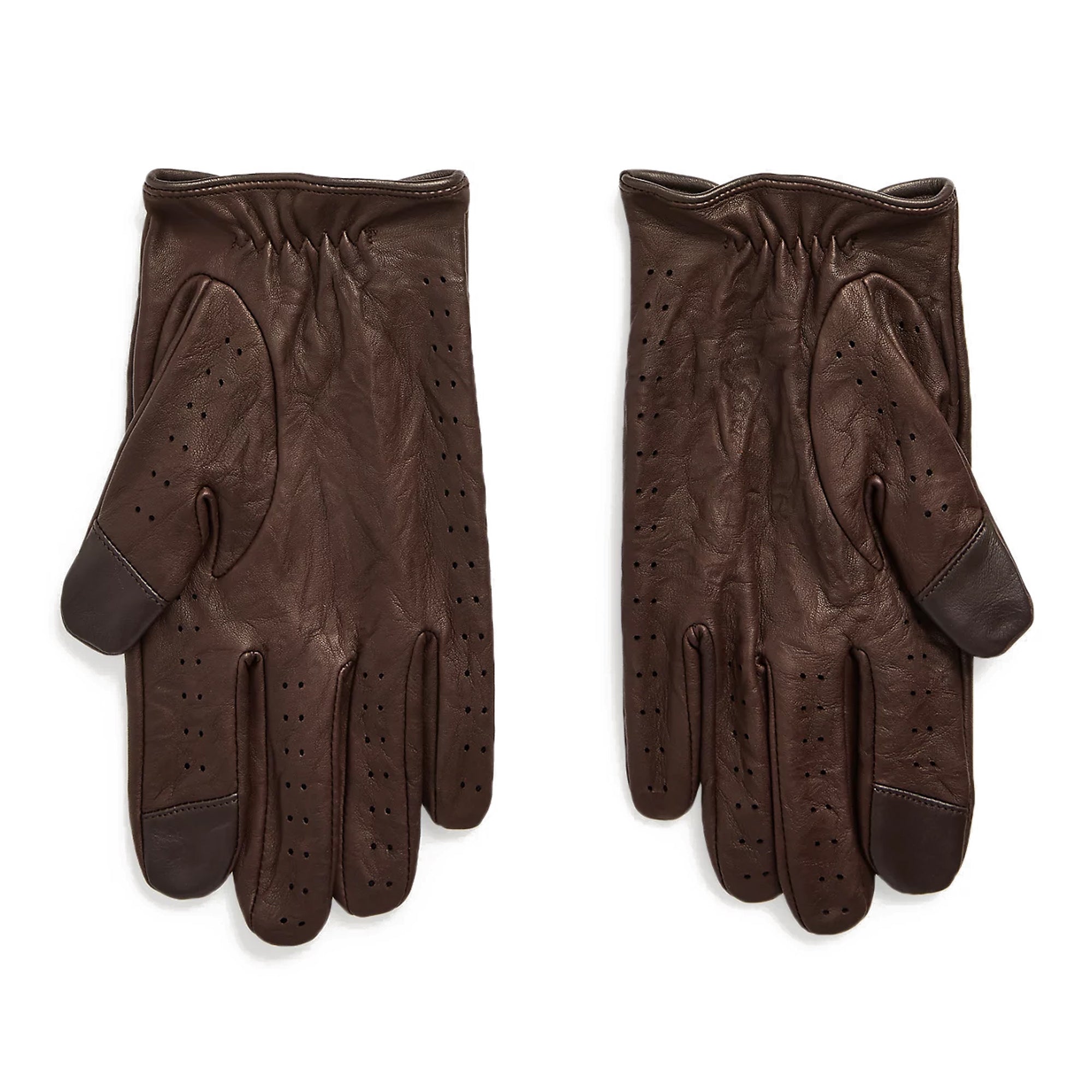[PG0112-203] Mens Polo Ralph Lauren PERFORATED DRIVING TOUCH GLOVES