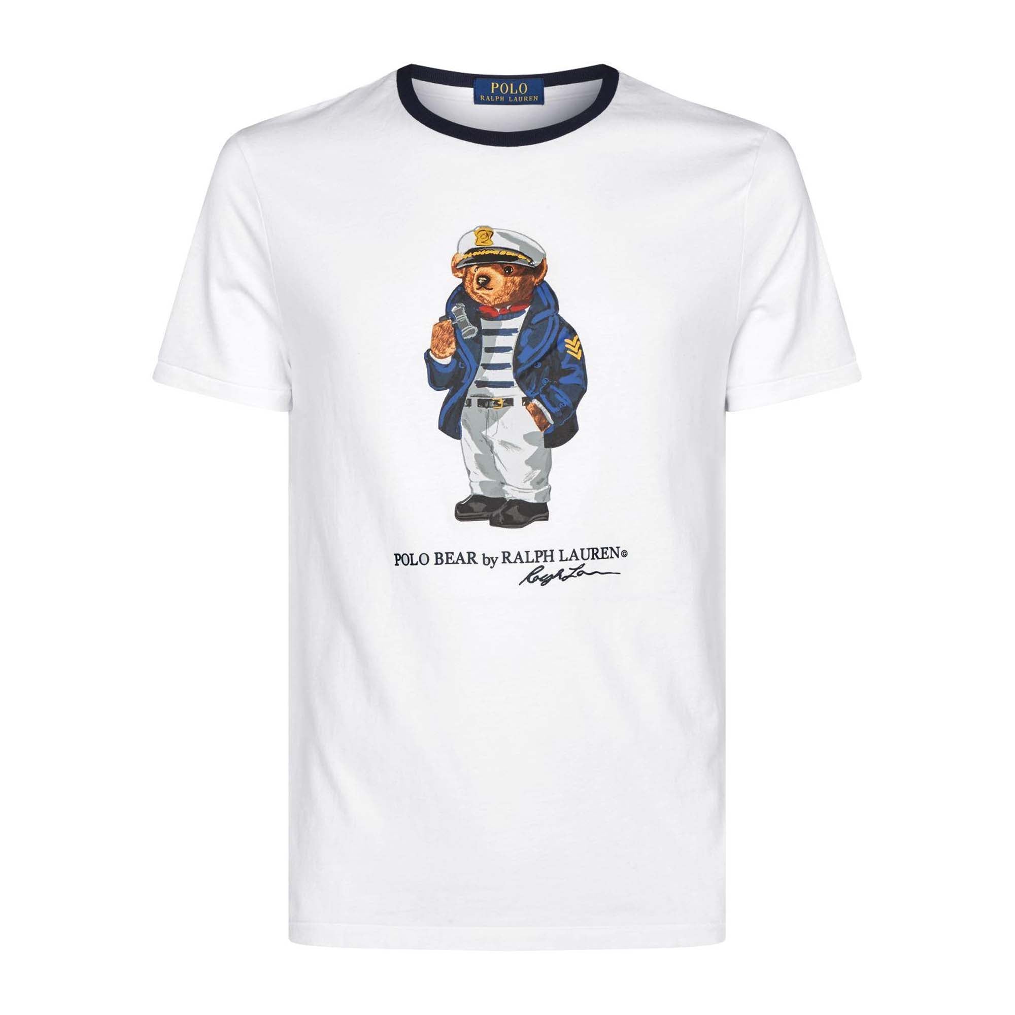 [710741111002] Polo Ralph Lauren Mens Classic Fit Nautical Bear T-Shirt