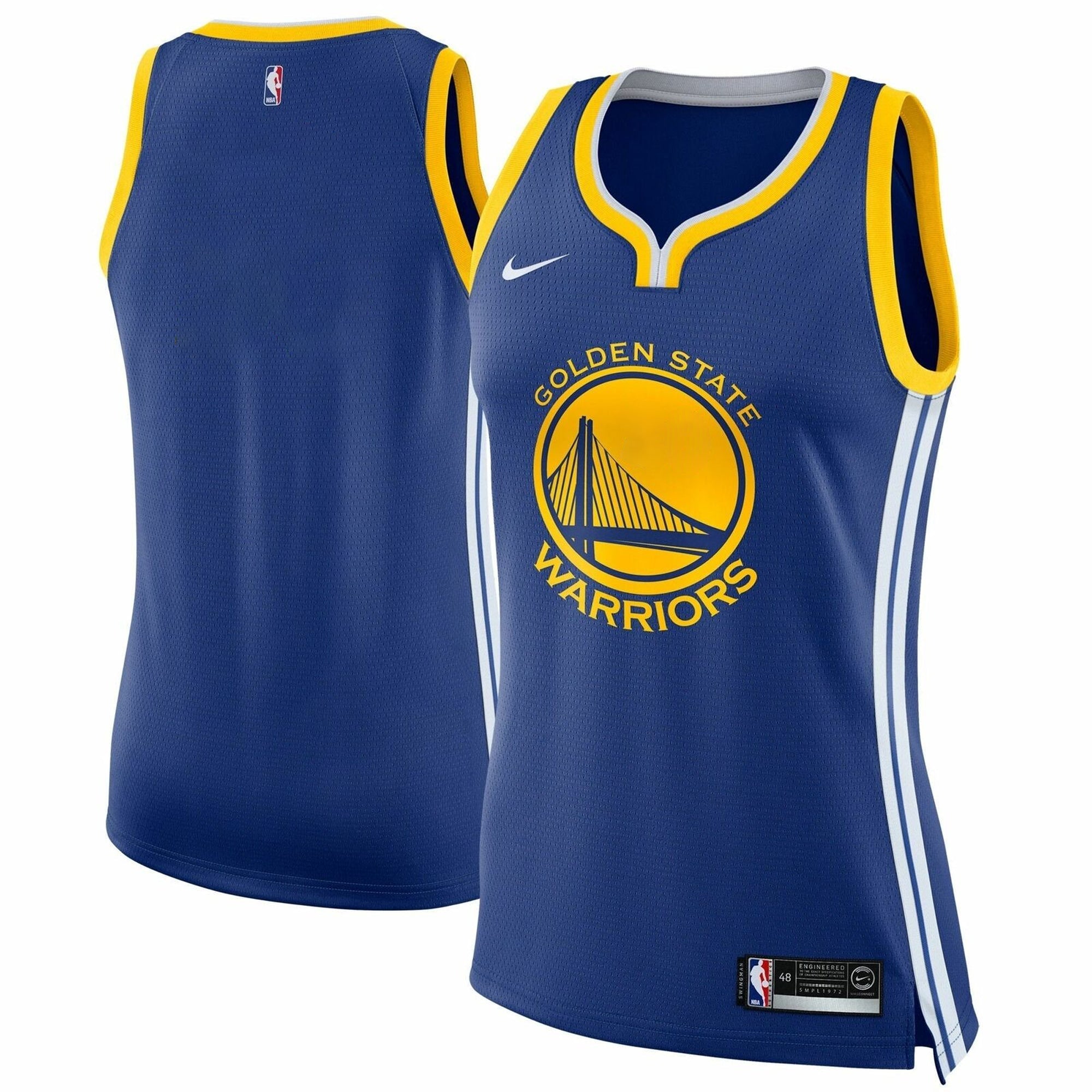 [904180-495] Womens Nike NBA Golden State Warriors Icon Swingman Jersey