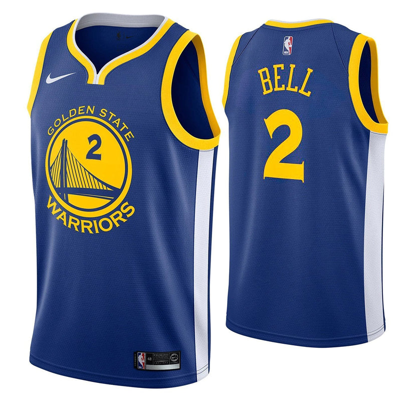 [864475-401] Mens Nike NBA GS Warriors Jordan Bell Icon Swingman Jersey