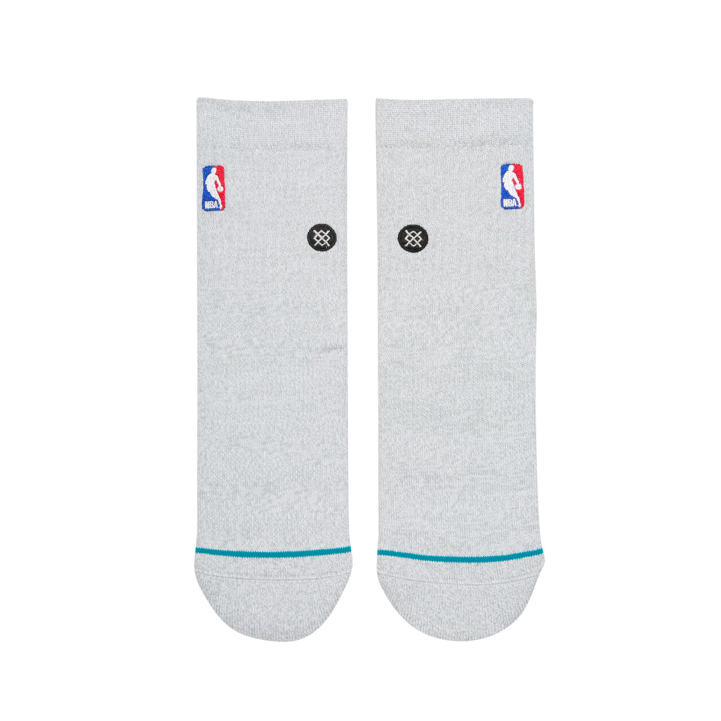 [M356D17LOG-HGR] Mens Stance NBA Logoman QTR Heather Grey Ankle Socks