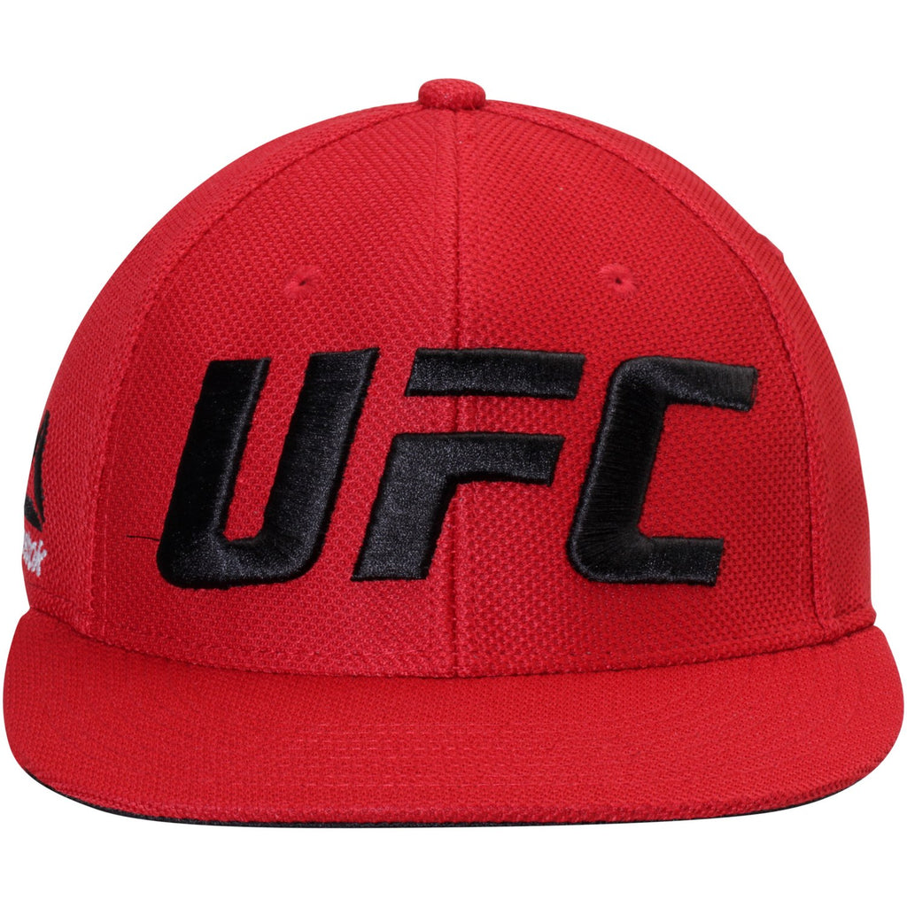 [M689Z] UFC Red Flat Visor Flex Hat