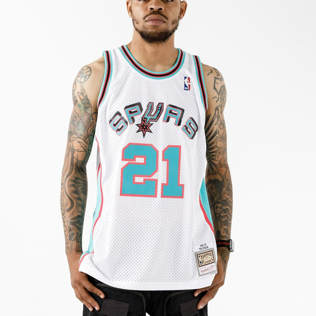 Mens Mitchell & Ness NBA SWINGMAN JERSEY - SAN ANTONIO SPURS 1998 TIM DUNCAN