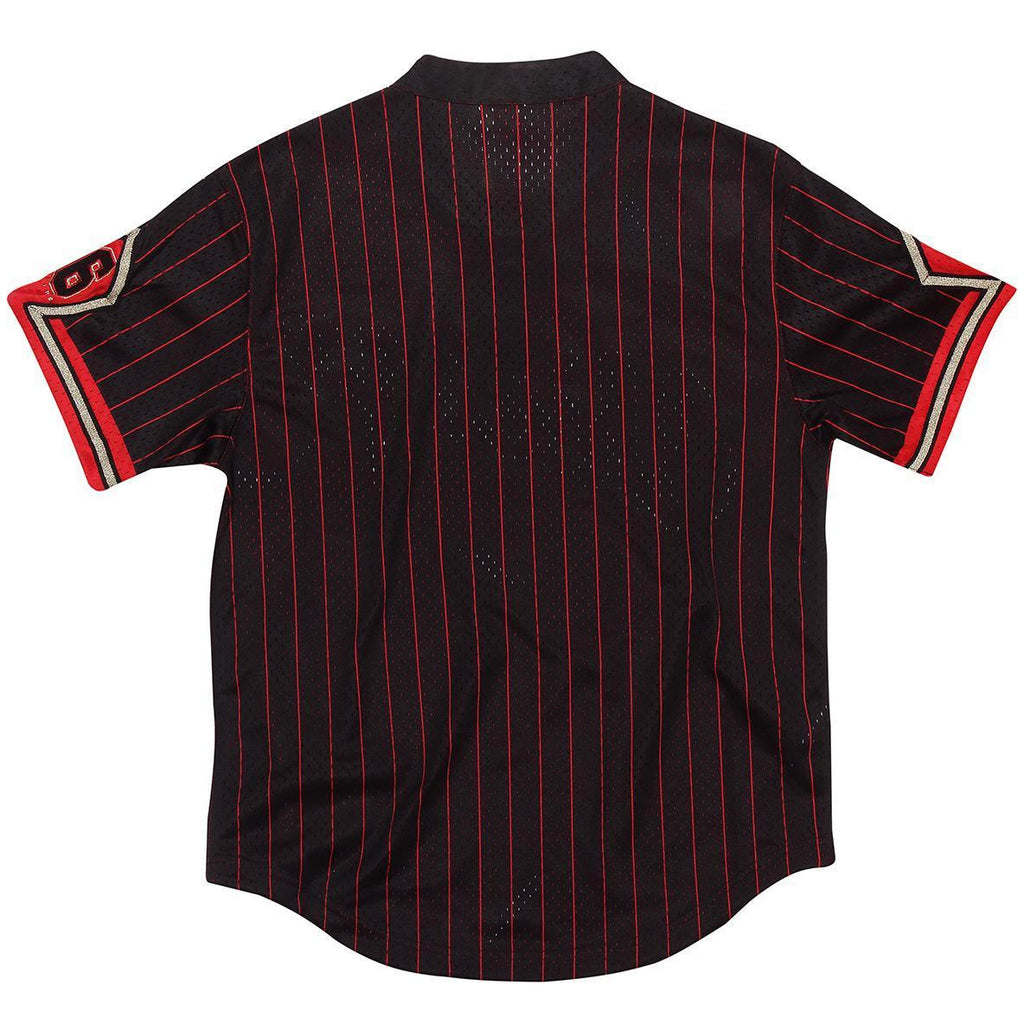 [MSPOBLCK-CBUBA180651] Mens Mitchell & Ness NBA Chicago Bulls 6 Rings Batting Practice Jersey