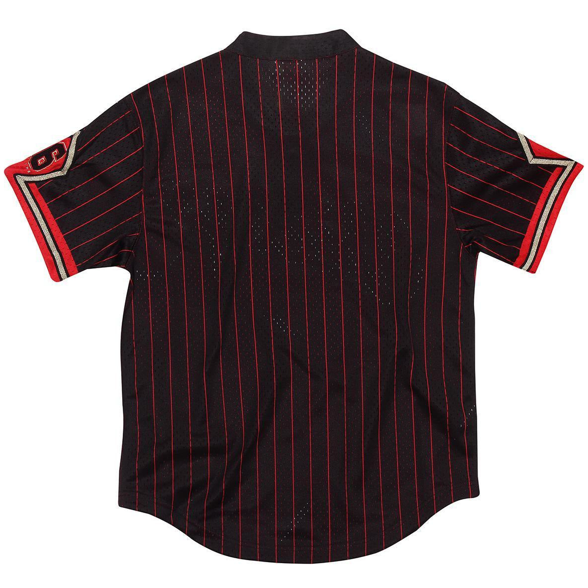[MSPOBLCK-CBUBA180651] Mens Mitchell & Ness NBA Chicago Bulls 6 Rings Batting Practice Jersey