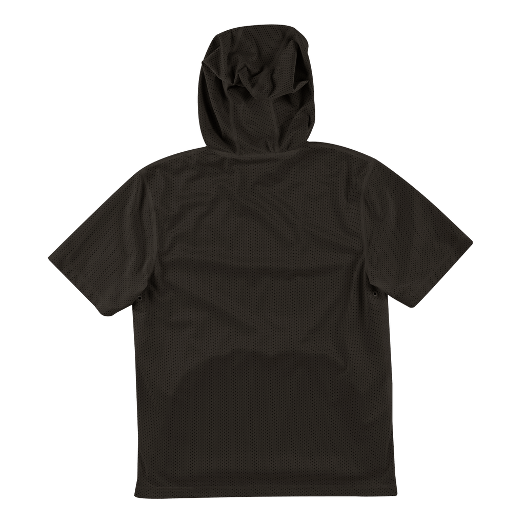 Mens Mitchell & Ness NBA Short Sleeve Hooded Air Mesh Tee Chicago Bulls