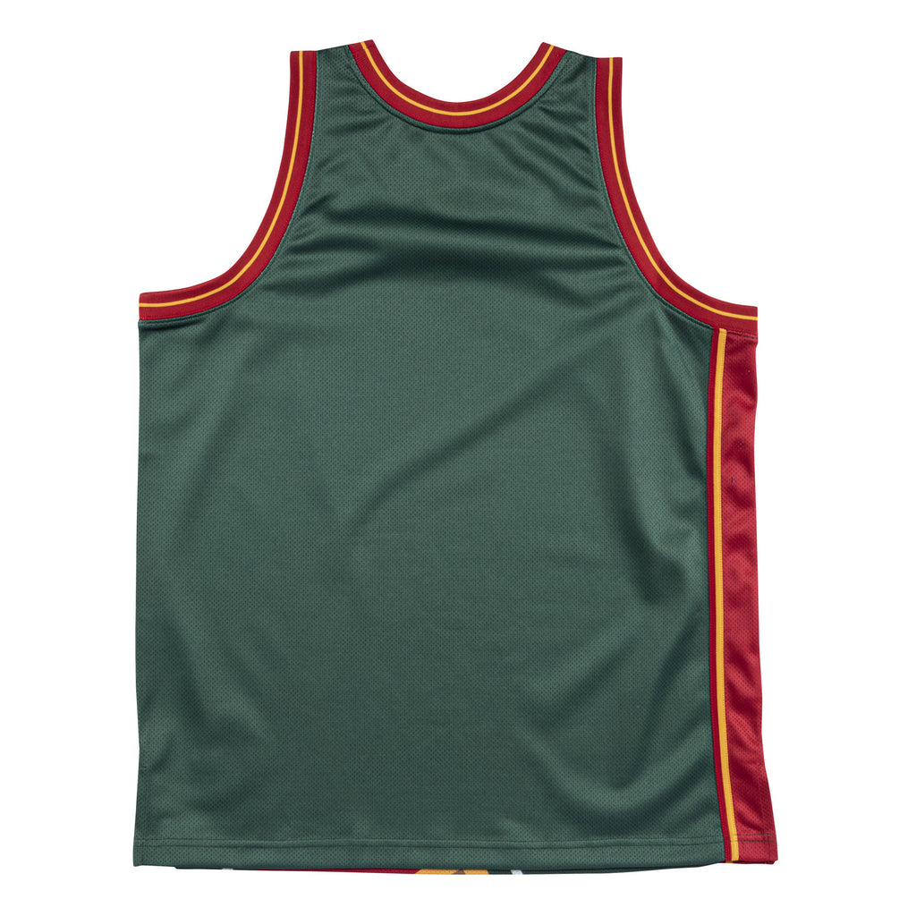 Mens Mitchell & Ness NBA Big Face Jersey Seattle Supersonics