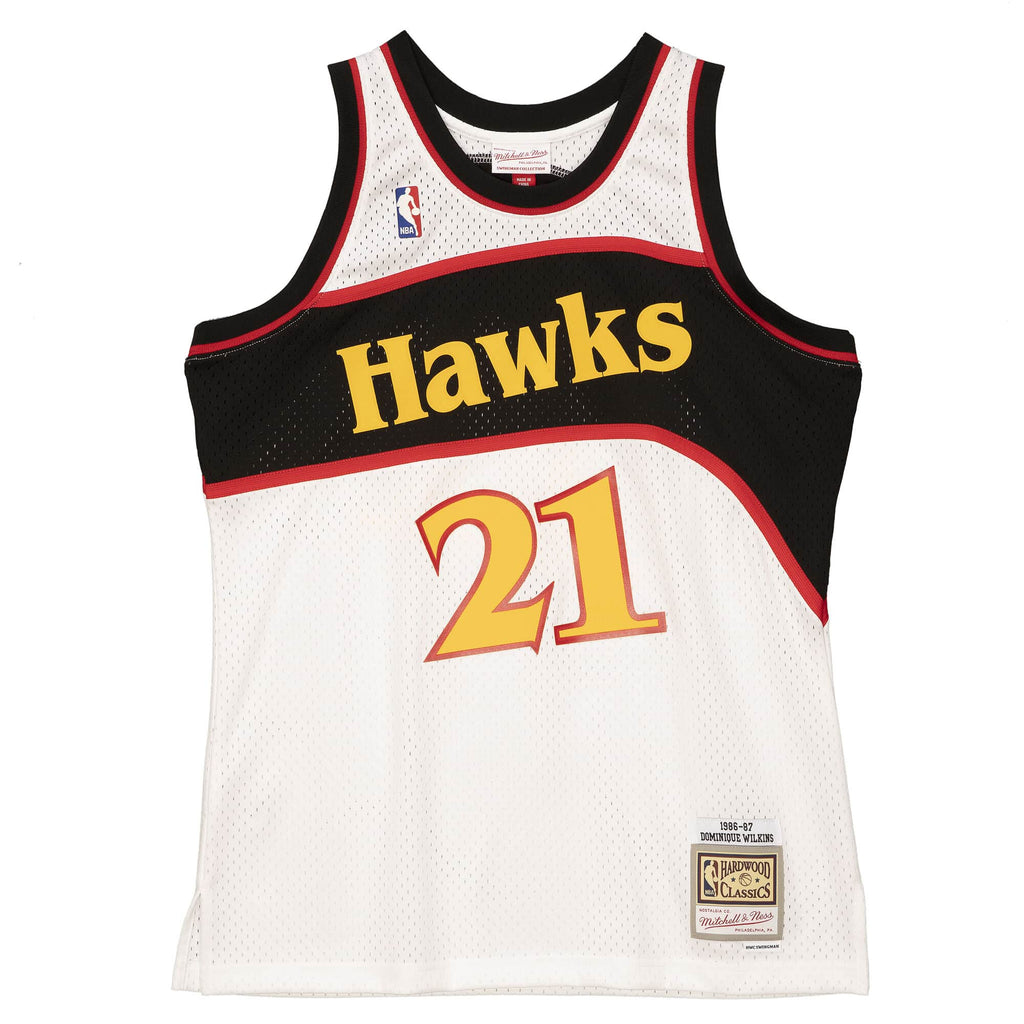 Mens Mitchell & Ness NBA RELOAD SWINGMAN JERSEY - HAWKS 1986 DOMINIQUE WILKINS