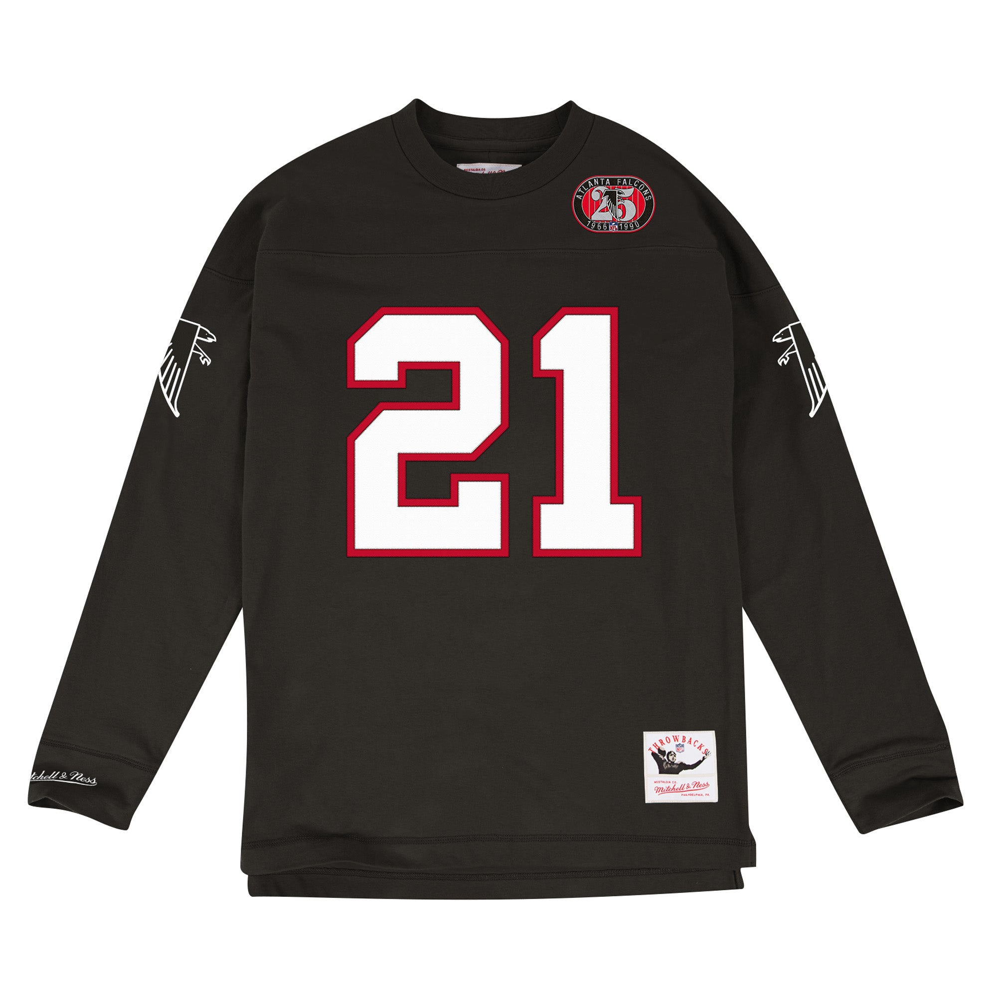 Mens Mitchell & Ness NFL N&N Longsleeve Atlanta Falcons 1989 Deion Sanders
