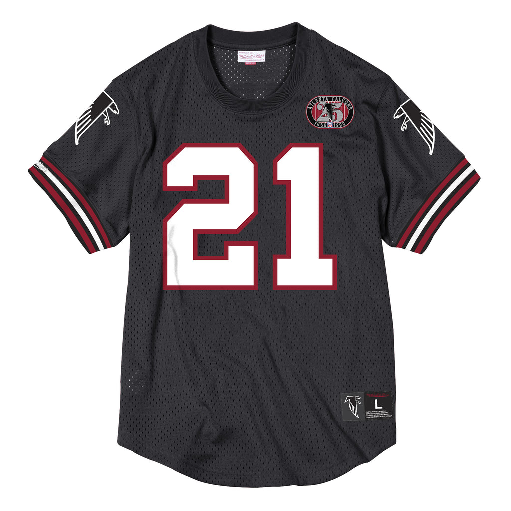 Mens Mitchell & Ness NFL Name & Number Mesh Crew Neck Atlanta Falcons
