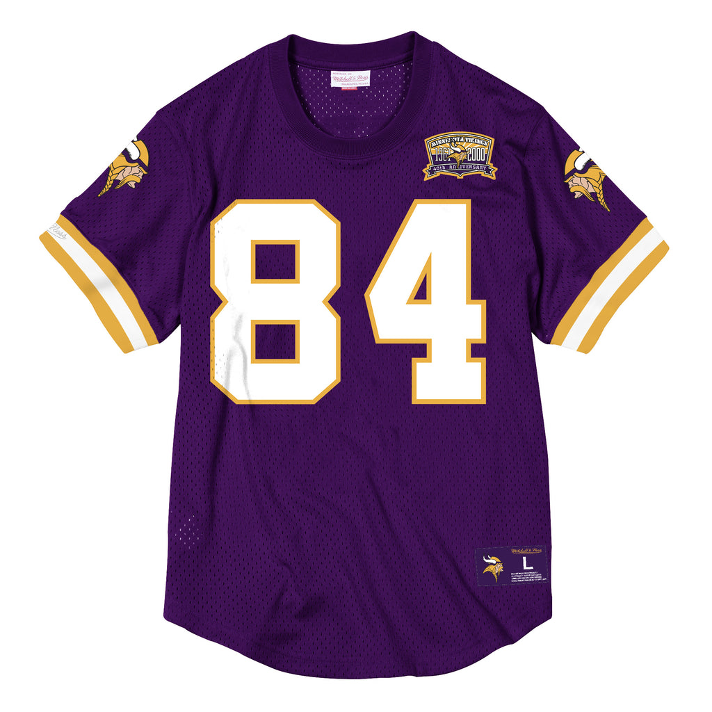 Mens Mitchell & Ness NFL Name & Number Mesh Crew Neck Minnesota Vikings