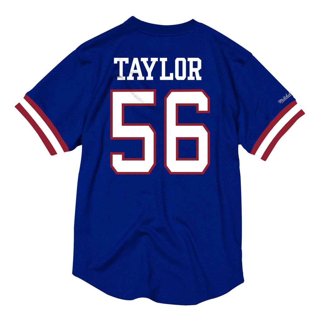 Mens Mitchell & Ness NFL Name & Number Mesh Crew Neck New York Giants