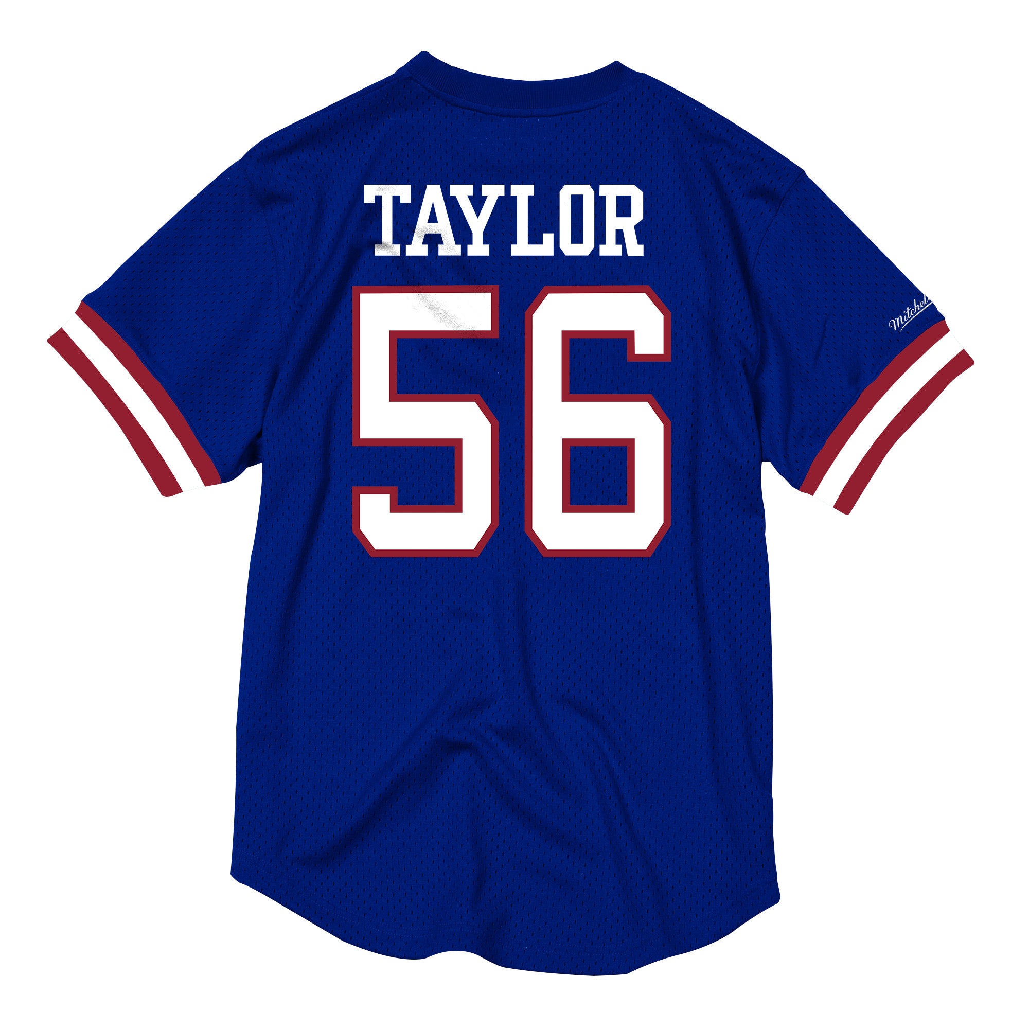 Mens Mitchell & Ness NFL Name & Number Mesh Crew Neck New York Giants