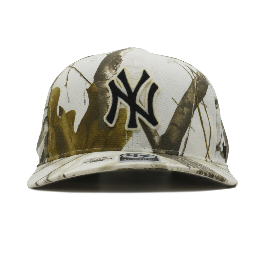 Mens 47 Brand NY Yankees Tree Line MVP DP Strapback - White Realtree AP