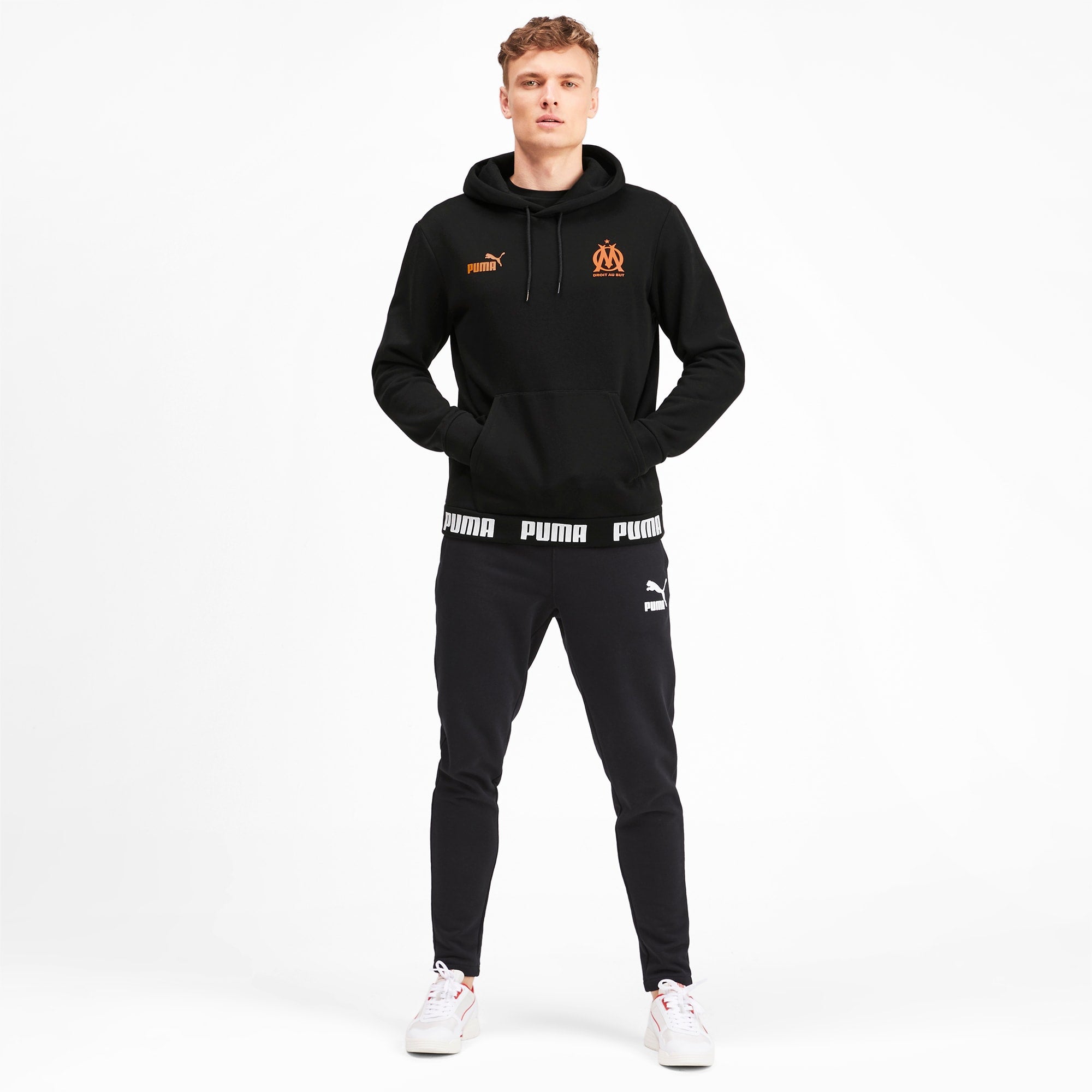 [756070-01] Mens Puma OM Olympique de Marseille Ftbl Culture Hoody