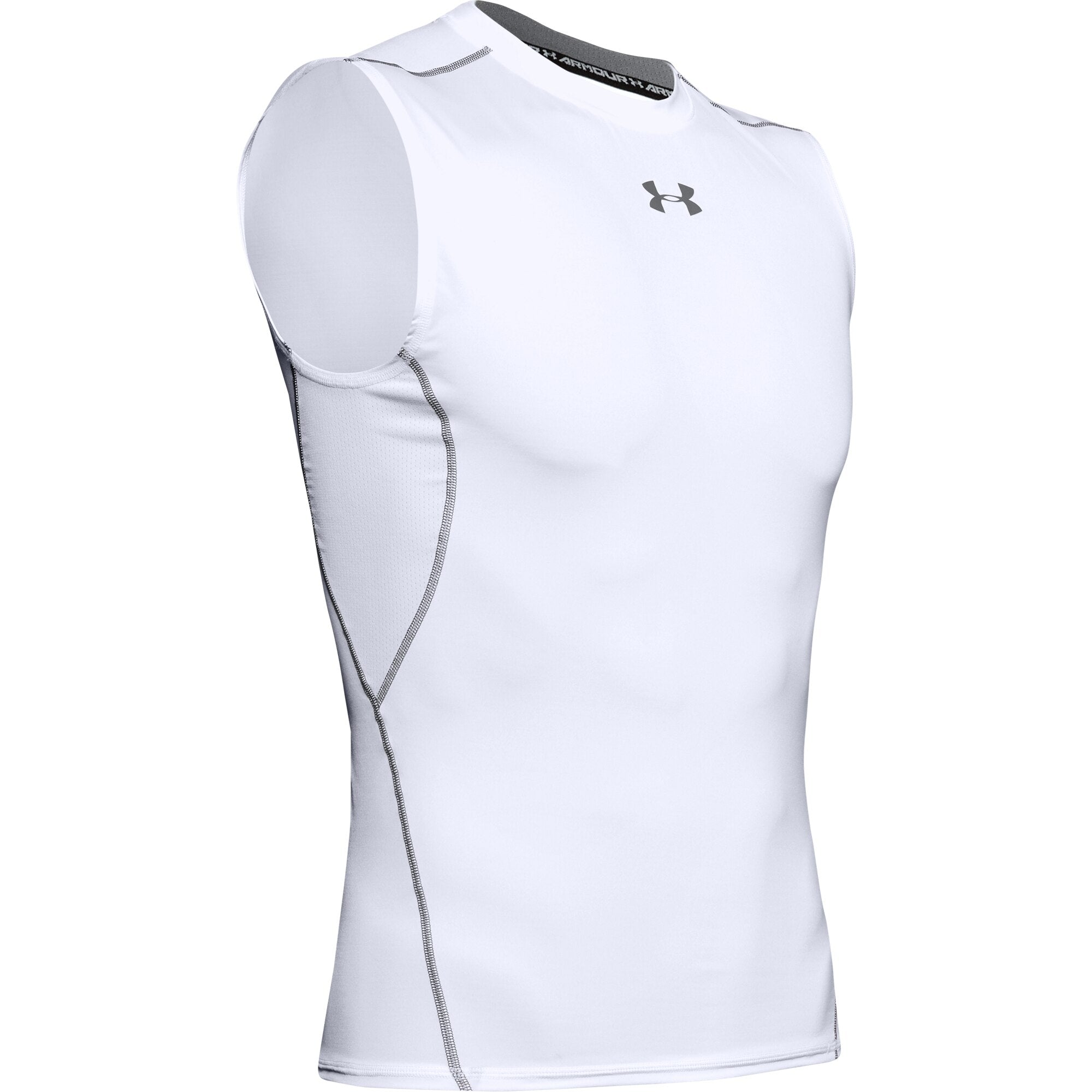 [1257469-100] Mens Under Armour HeatGear Armour Sleeveless Compression Shirt