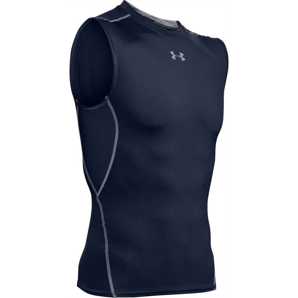 [1257469-410] Mens Under Armour HeatGear Armour Sleeveless Compression Shirt