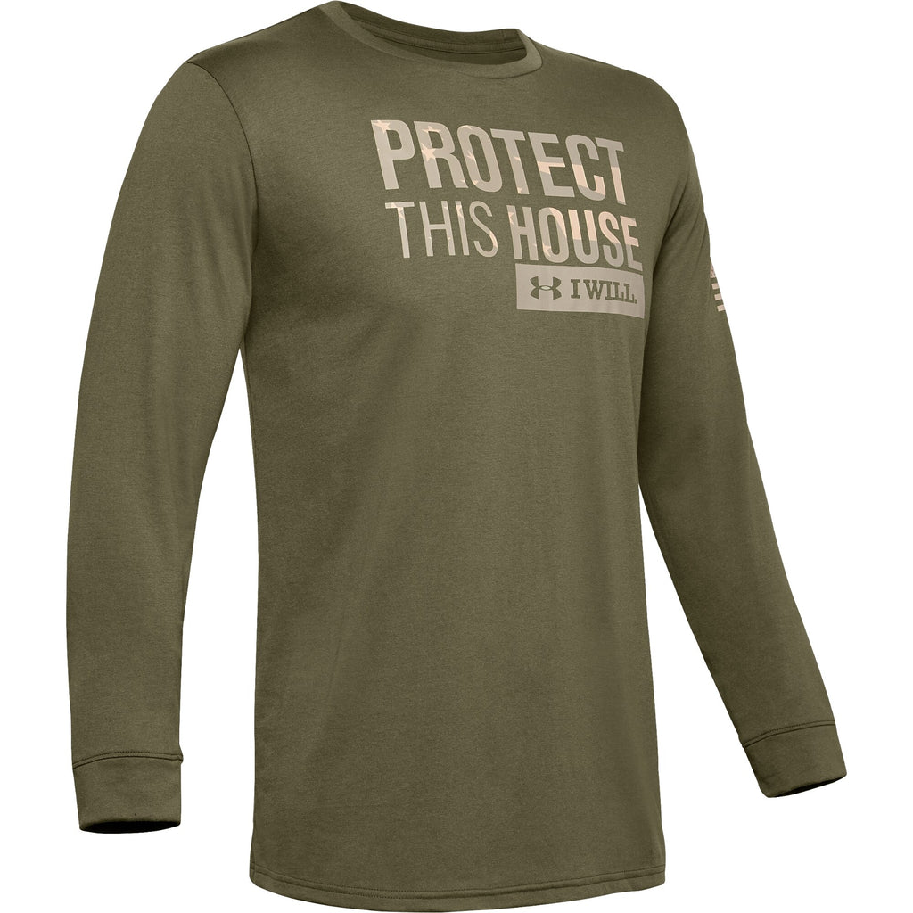 [1333370-390] Mens Under Armour Freedom Protect This House Long Sleeve Tee