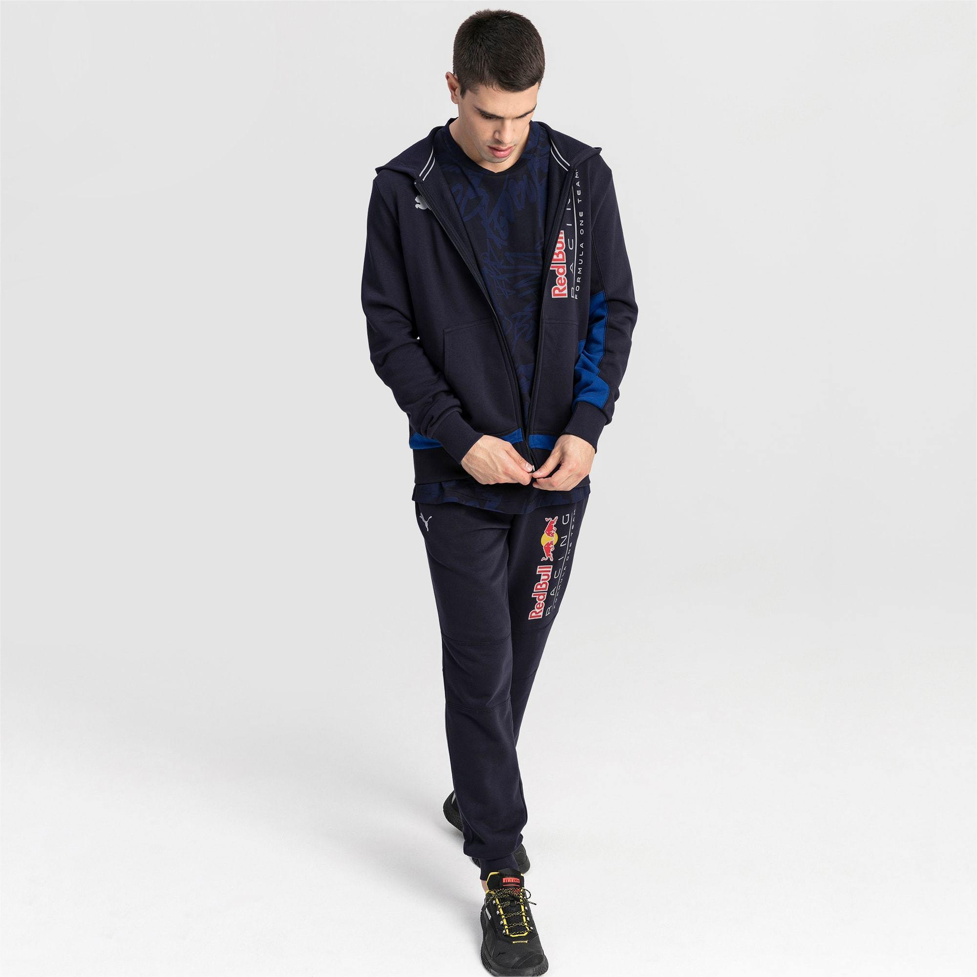 [595174-01] Mens Puma RBR Red Bull Racing Logo Hooded Sweat Jacket - sneakAR