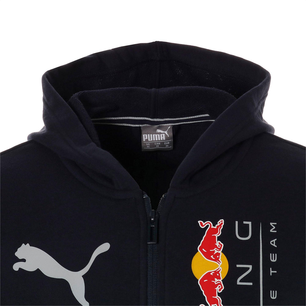 [595174-01] Mens Puma RBR Red Bull Racing Logo Hooded Sweat Jacket - sneakAR