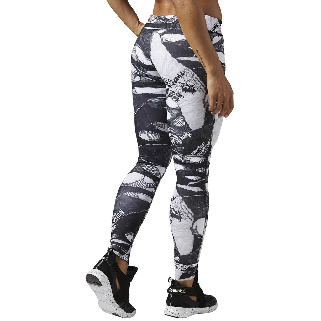 [S93771] Womens Reebok Dance Shredded Punk Tights