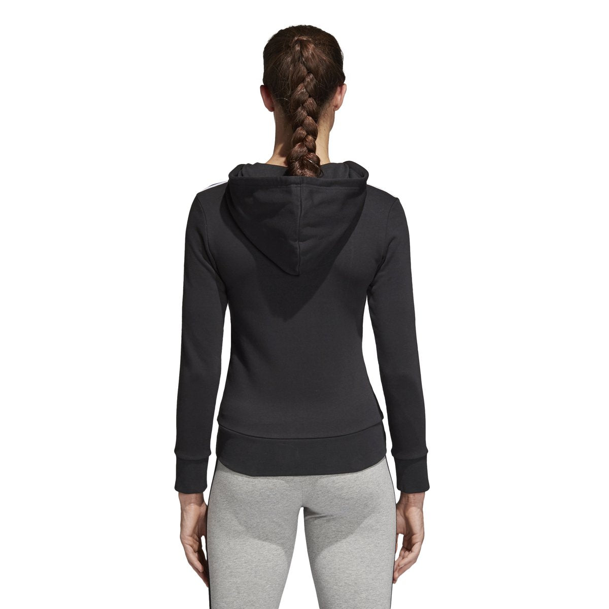 [S97065] Womens Essentials 3 Stripe Full Zip Hoodie