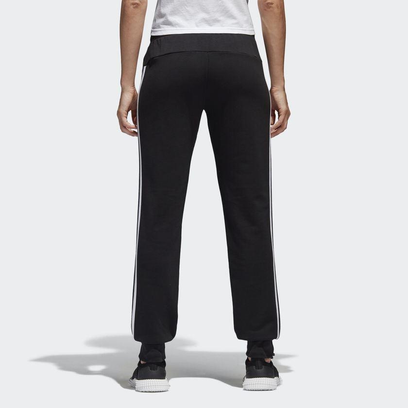 [S97113] Womens Adidas Essential 3-Stripes Closed Hem Slim Pants
