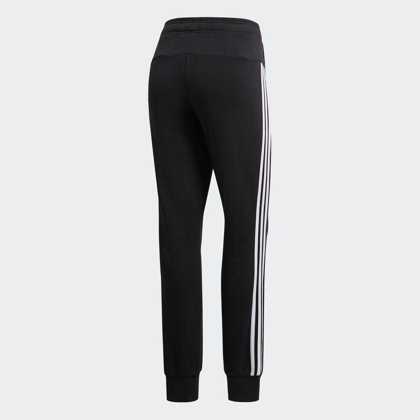 [S97113] Womens Adidas Essential 3-Stripes Closed Hem Slim Pants