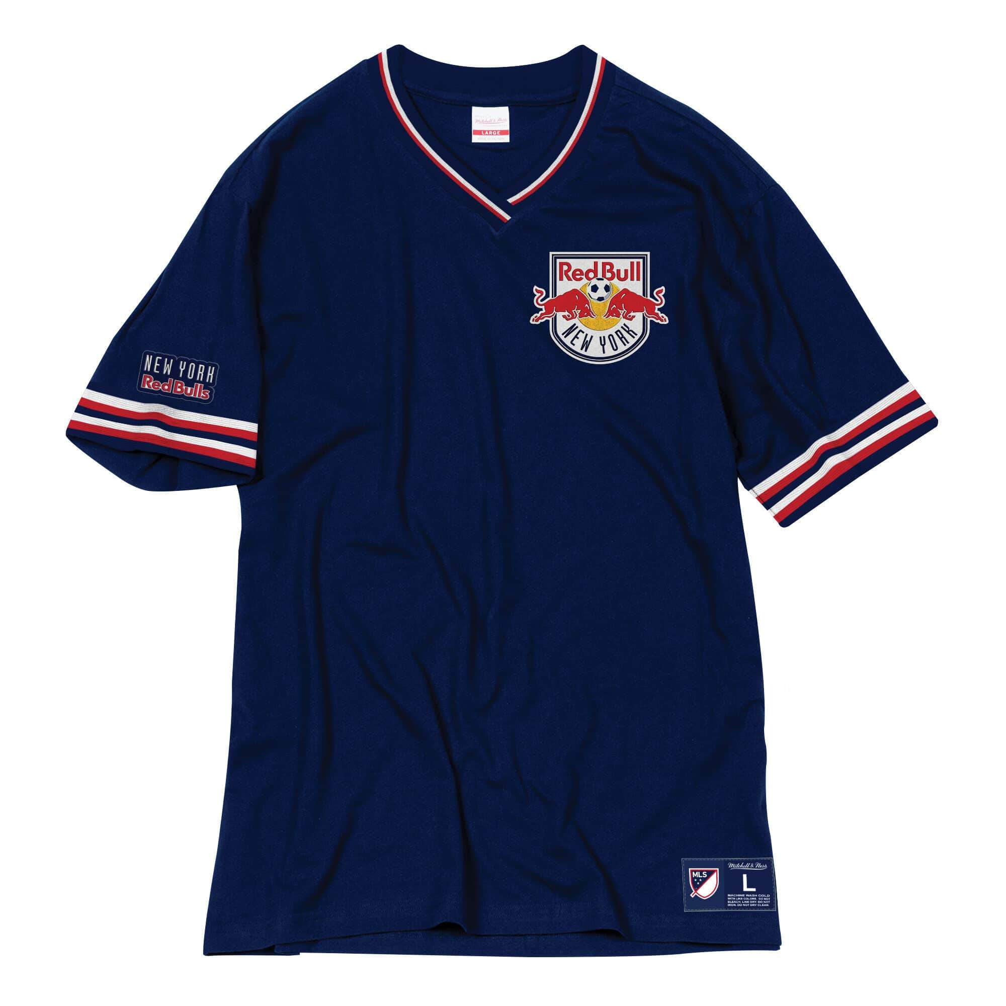 [805TARD11ANRBLH] Mens Mitchell & Ness MLS Overtime Win Vintage Tee New York Red Bulls