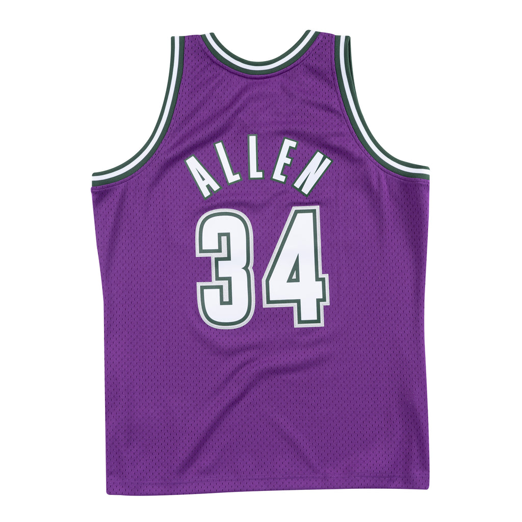 Mens Mitchell & Ness NBA Swingman Road Jersey Milwaukee Bucks 2000 Ray Allen
