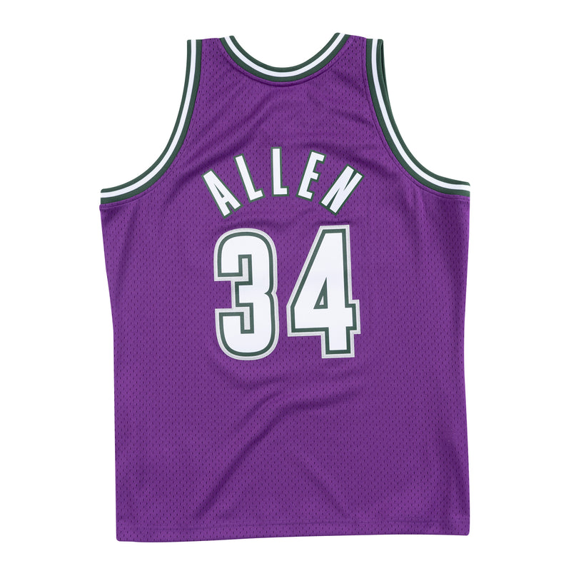Mens Mitchell & Ness NBA Swingman Road Jersey Milwaukee Bucks 2000 Ray Allen