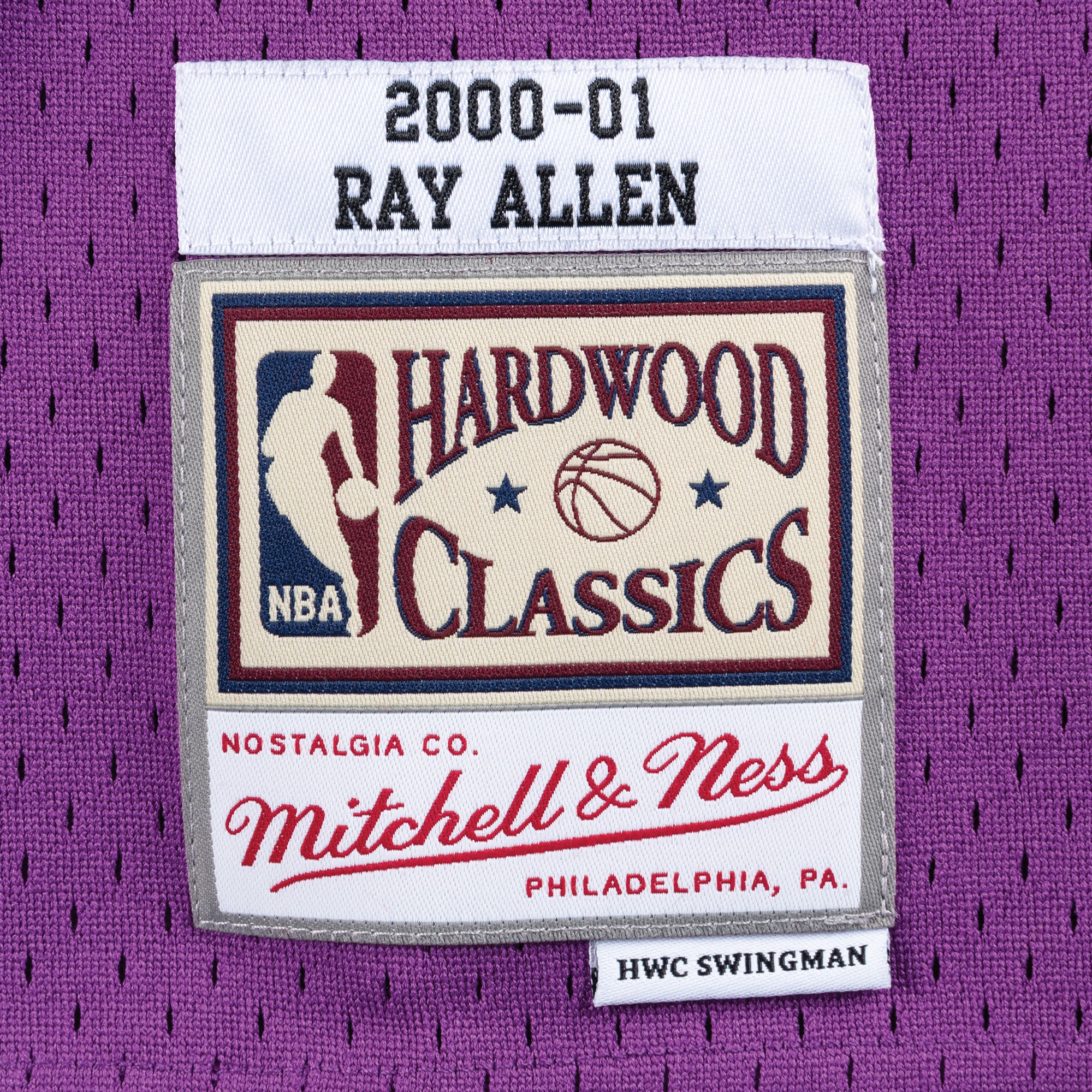 Mens Mitchell & Ness NBA Swingman Road Jersey Milwaukee Bucks 2000 Ray Allen
