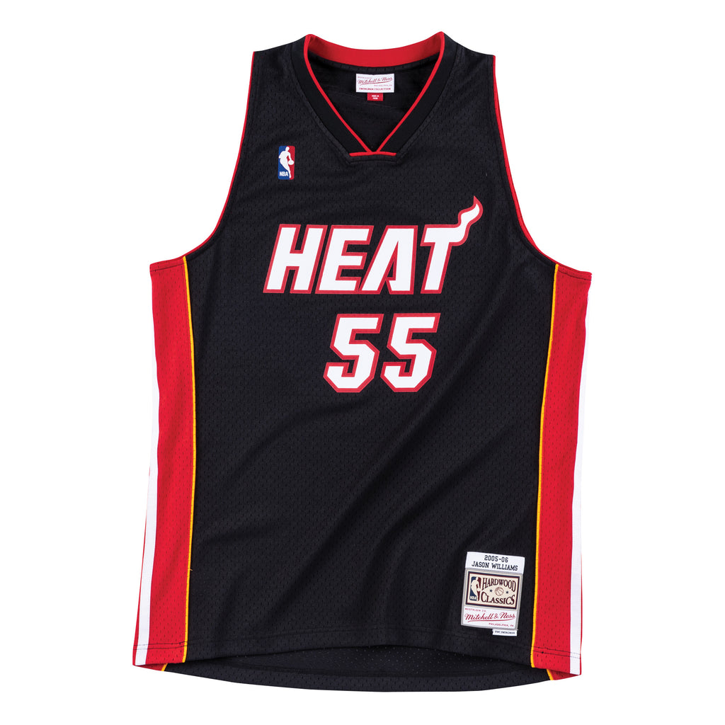 Mens Mitchell & Ness NBA Swingman Road Jersey Heat 05 Jason Williams