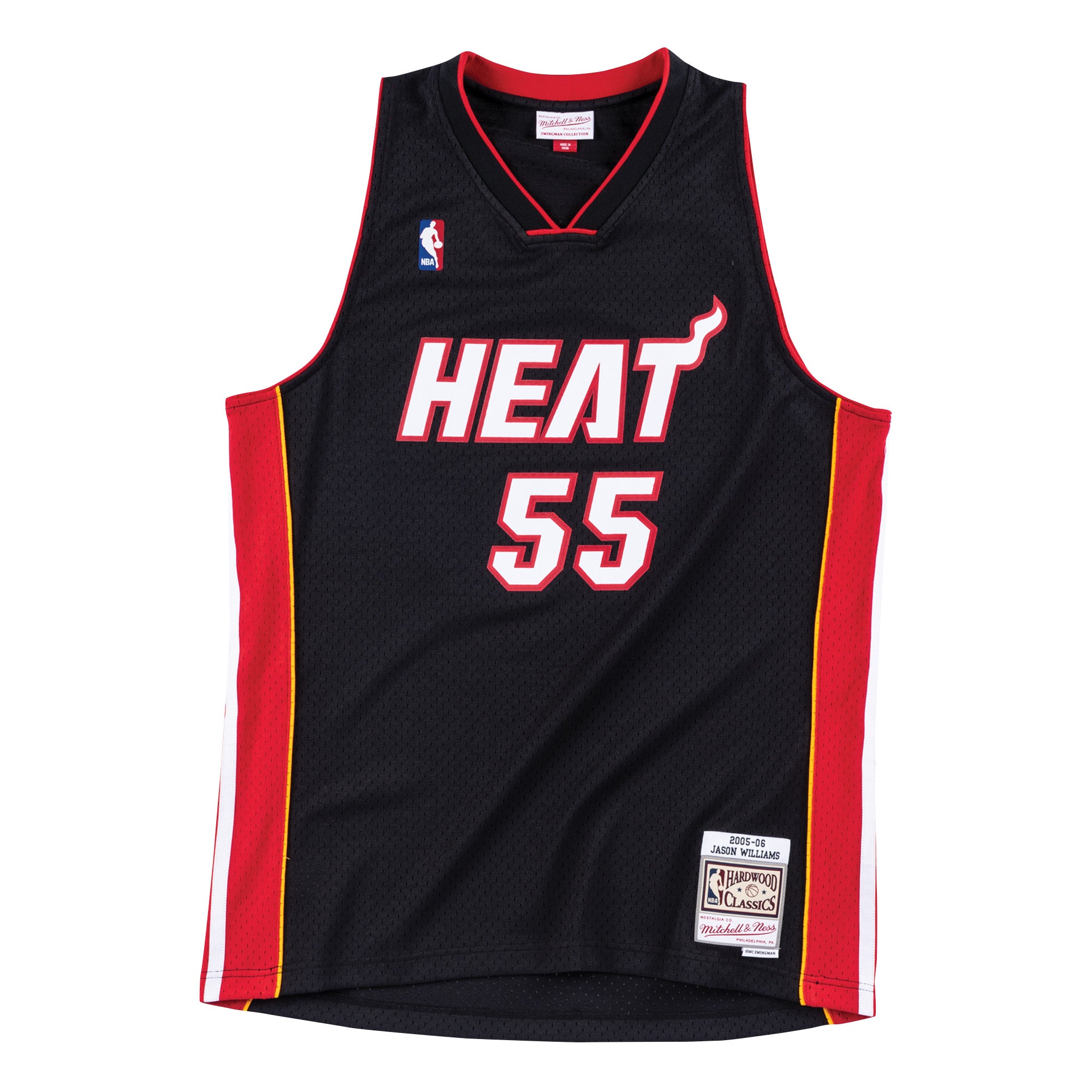 Mens Mitchell & Ness NBA Swingman Road Jersey Heat 05 Jason Williams