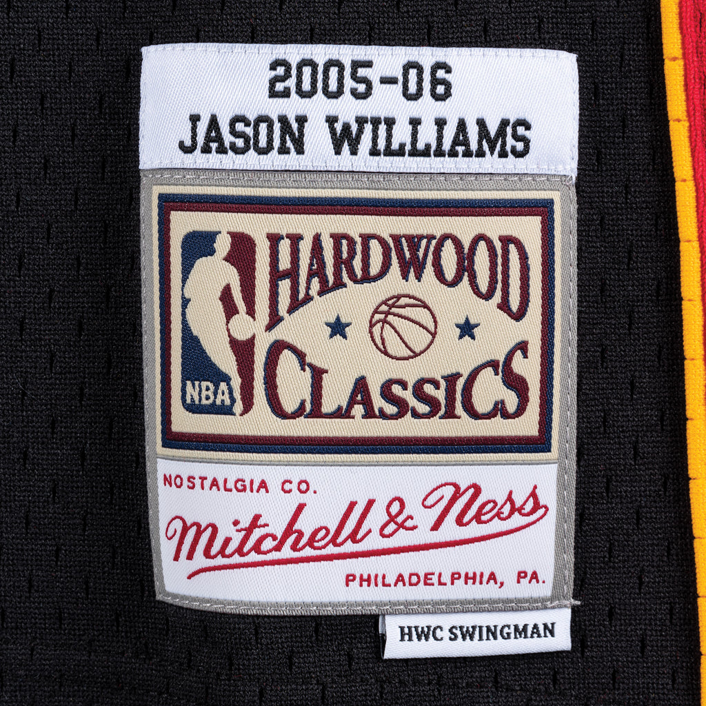 Mens Mitchell & Ness NBA Swingman Road Jersey Heat 05 Jason Williams