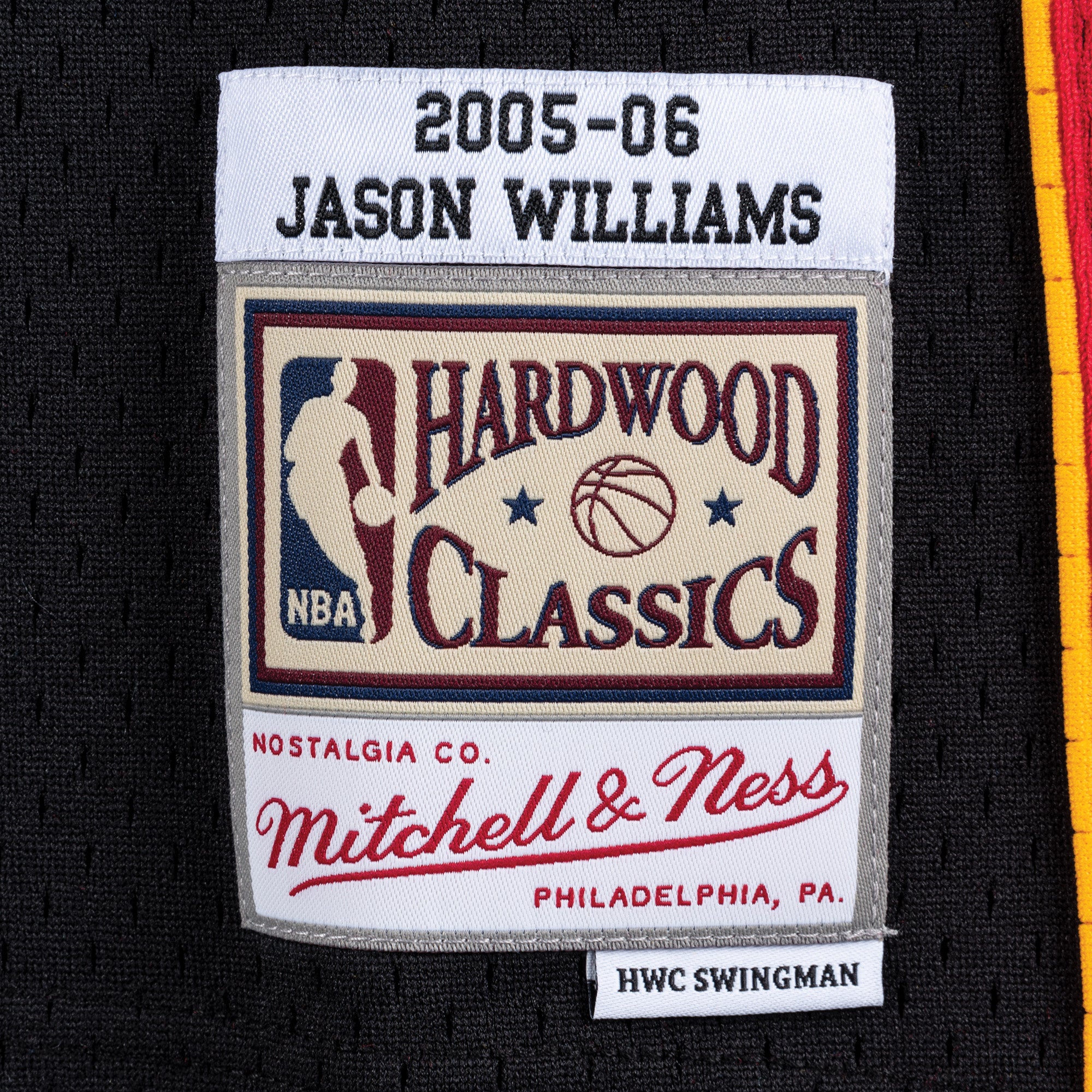 Mens Mitchell & Ness NBA Swingman Road Jersey Heat 05 Jason Williams