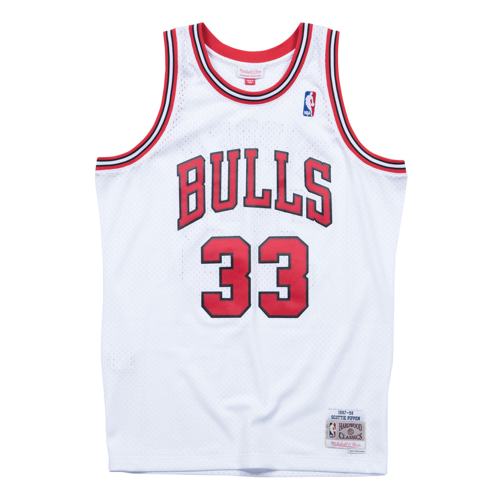 Mens Mitchell & Ness NBA Home Swingman Jersey Chicago Bulls 97-98 Scottie Pippen