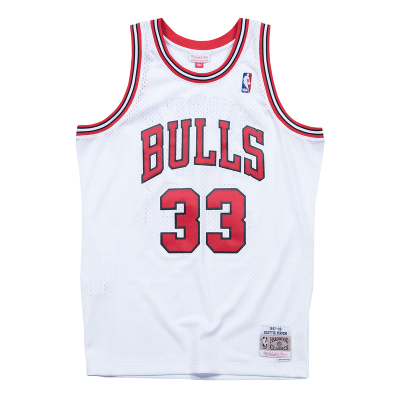 Mens Mitchell & Ness NBA Home Swingman Jersey Chicago Bulls 97-98 Scottie Pippen