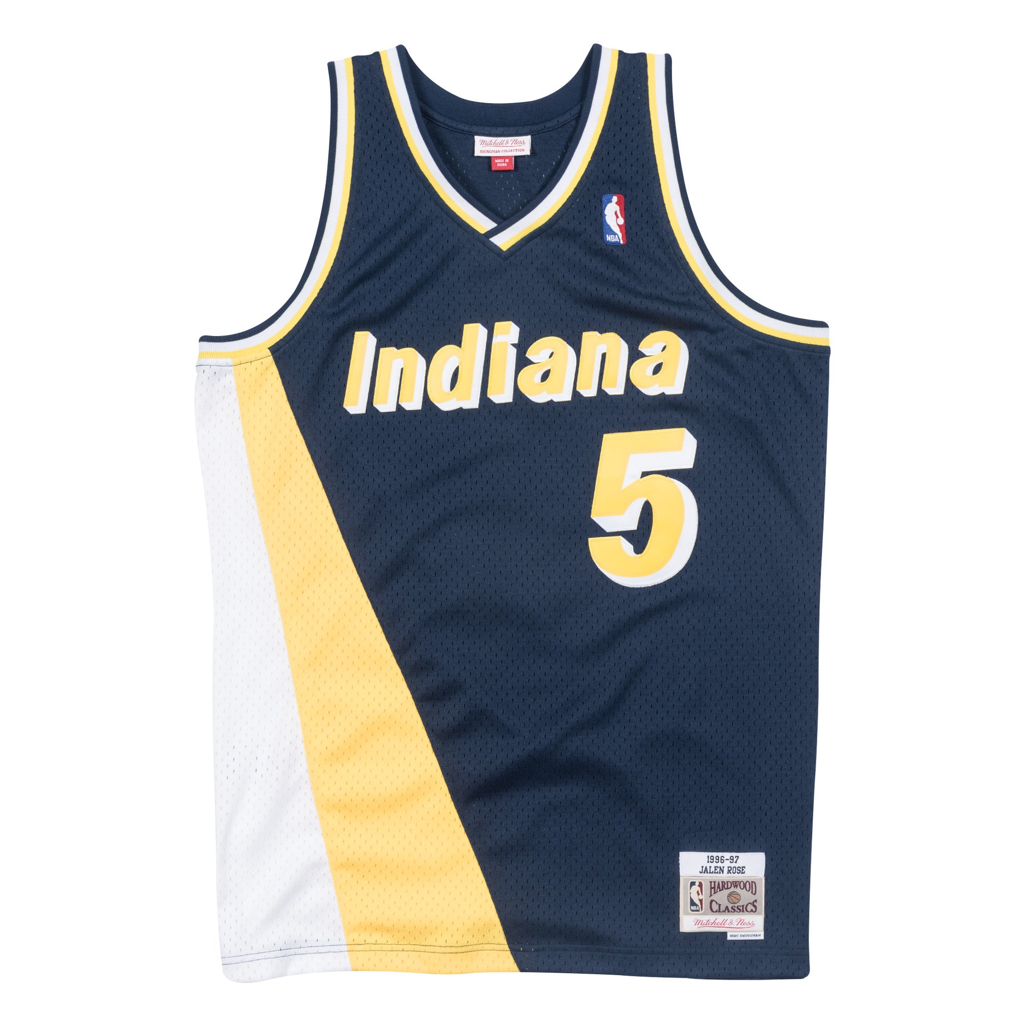 Mens Mitchell & Ness NBA Swingman Jersey Indiana Pacers 1996-97 Jalen Rose