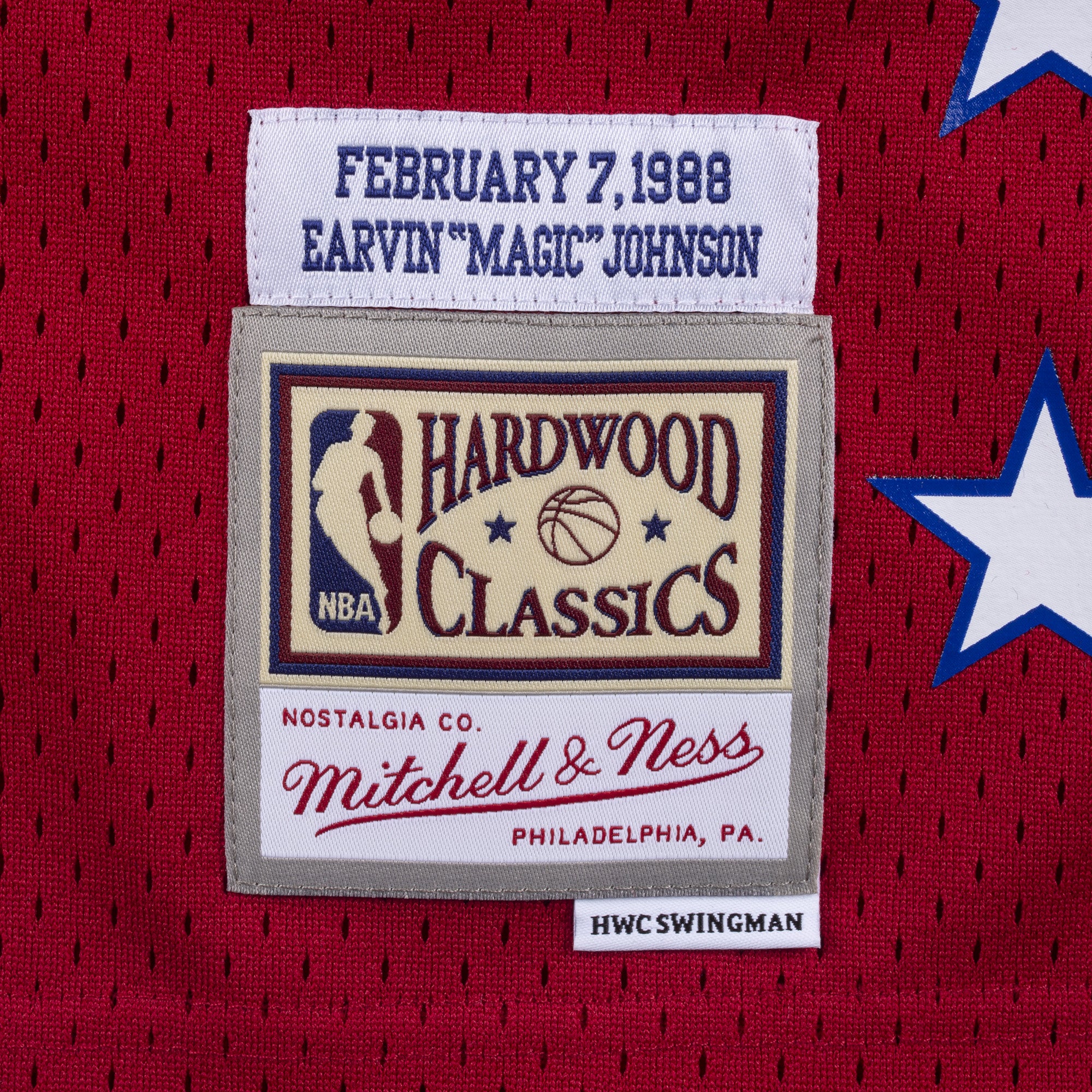 Mens Mitchell & Ness NBA Rhinestone Swingman Jersey All Star 1988 Magic Johnson